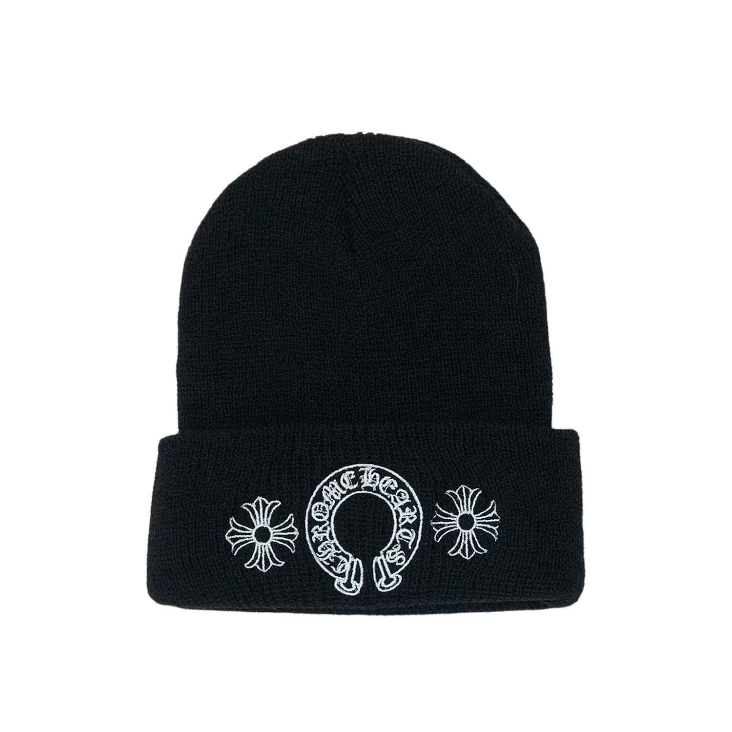 NIGO Chrome Hearts Men's and Women's Cross Stitch Letter Print Solid Color Knitted Cotton Hat Cap （Please contact customer service to select colors when purchasing） #nigo77864