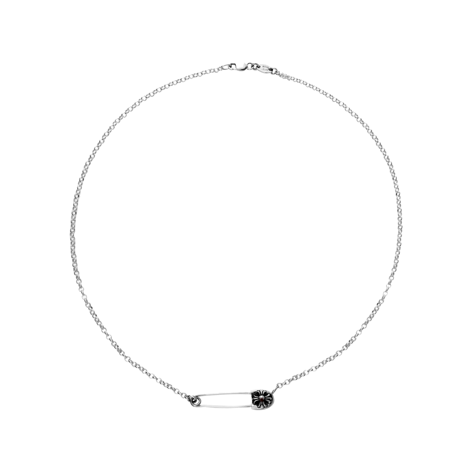 NIGO Chrome Hearts Men's and Women's Silver Pin Necklace Jewellery Accessories #nigo77866
