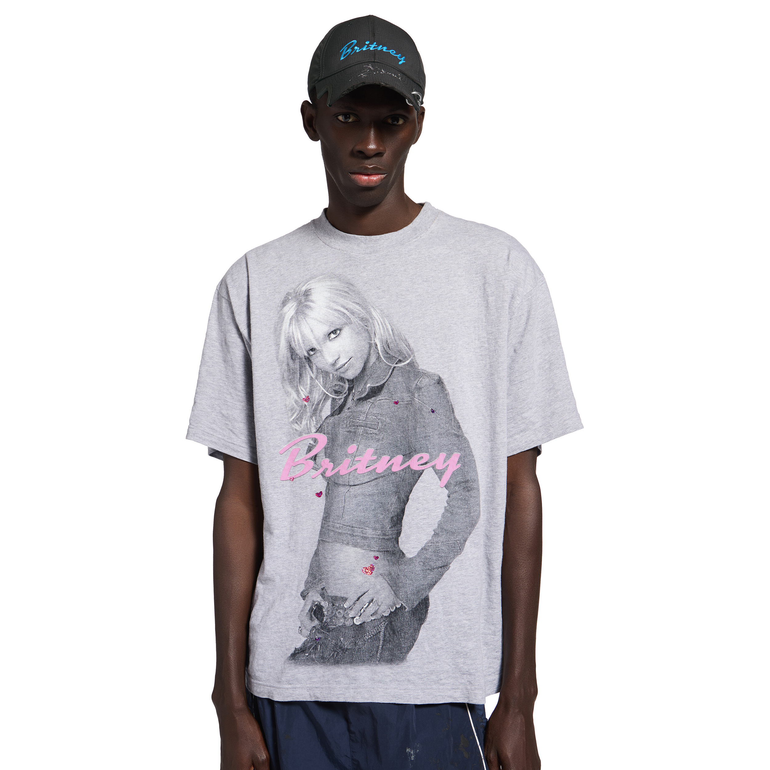 NIGO Balenciaga Music  Britney Spears Series Men's and Women's Summer Character Print Round Neck Cotton Short Sleeve T-Shirt #nigo77896