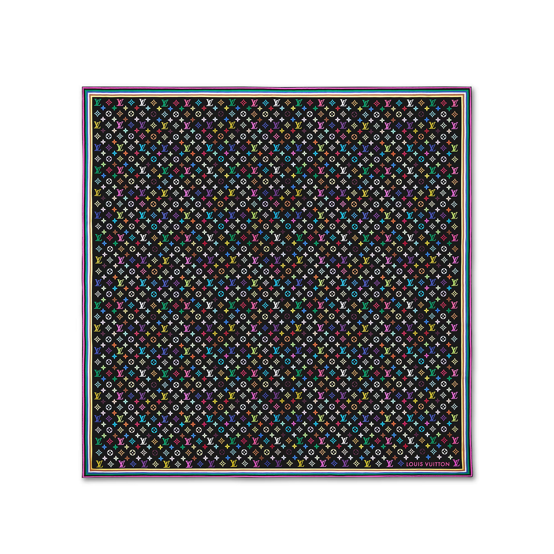 NIGO Louis Vuitton Lv X Tm Women's Colorful Letter Print Sheep Wool Shawl Scarf Accessories #nigo77885