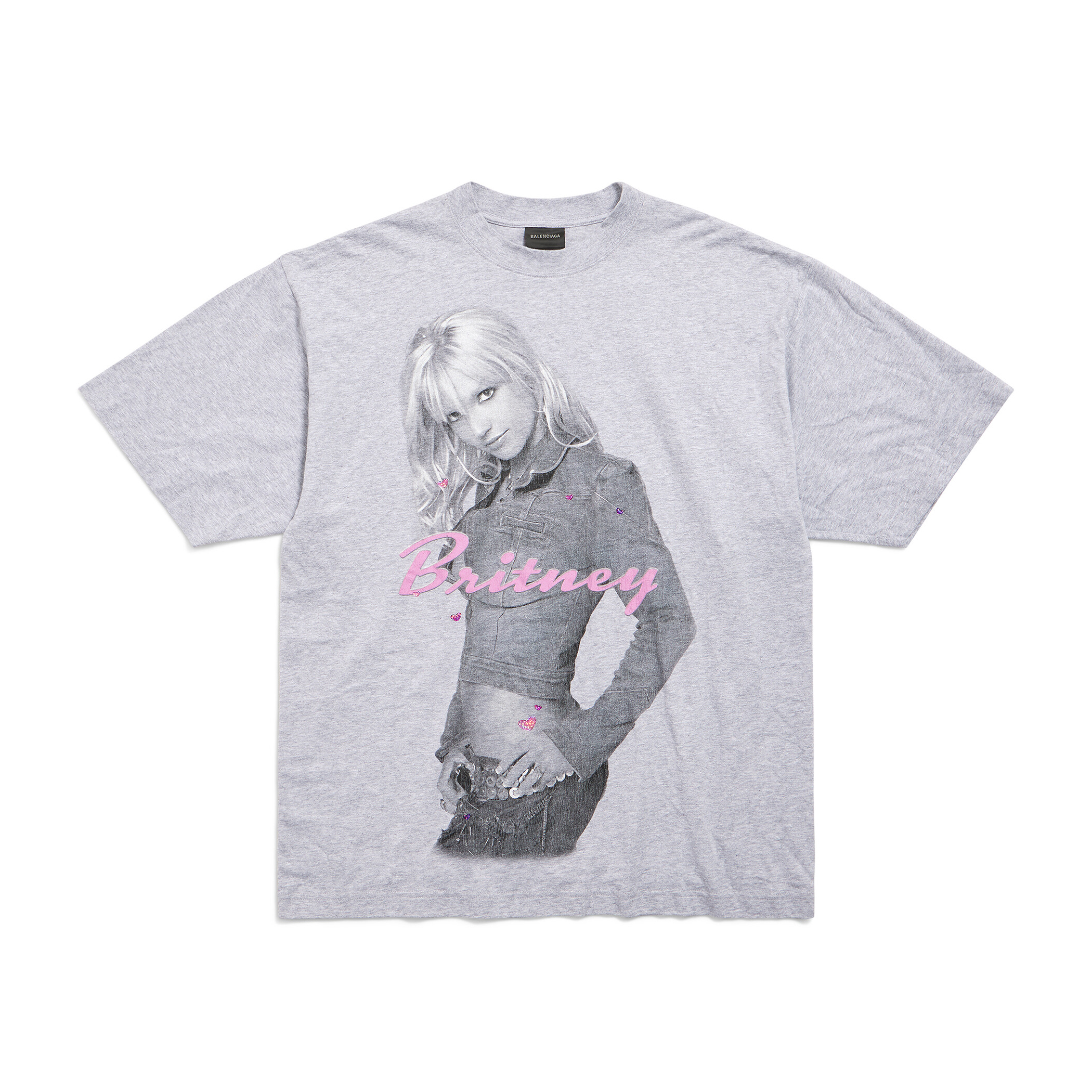 NIGO Balenciaga Music  Britney Spears Series Men's and Women's Summer Character Print Round Neck Cotton Short Sleeve T-Shirt #nigo77896