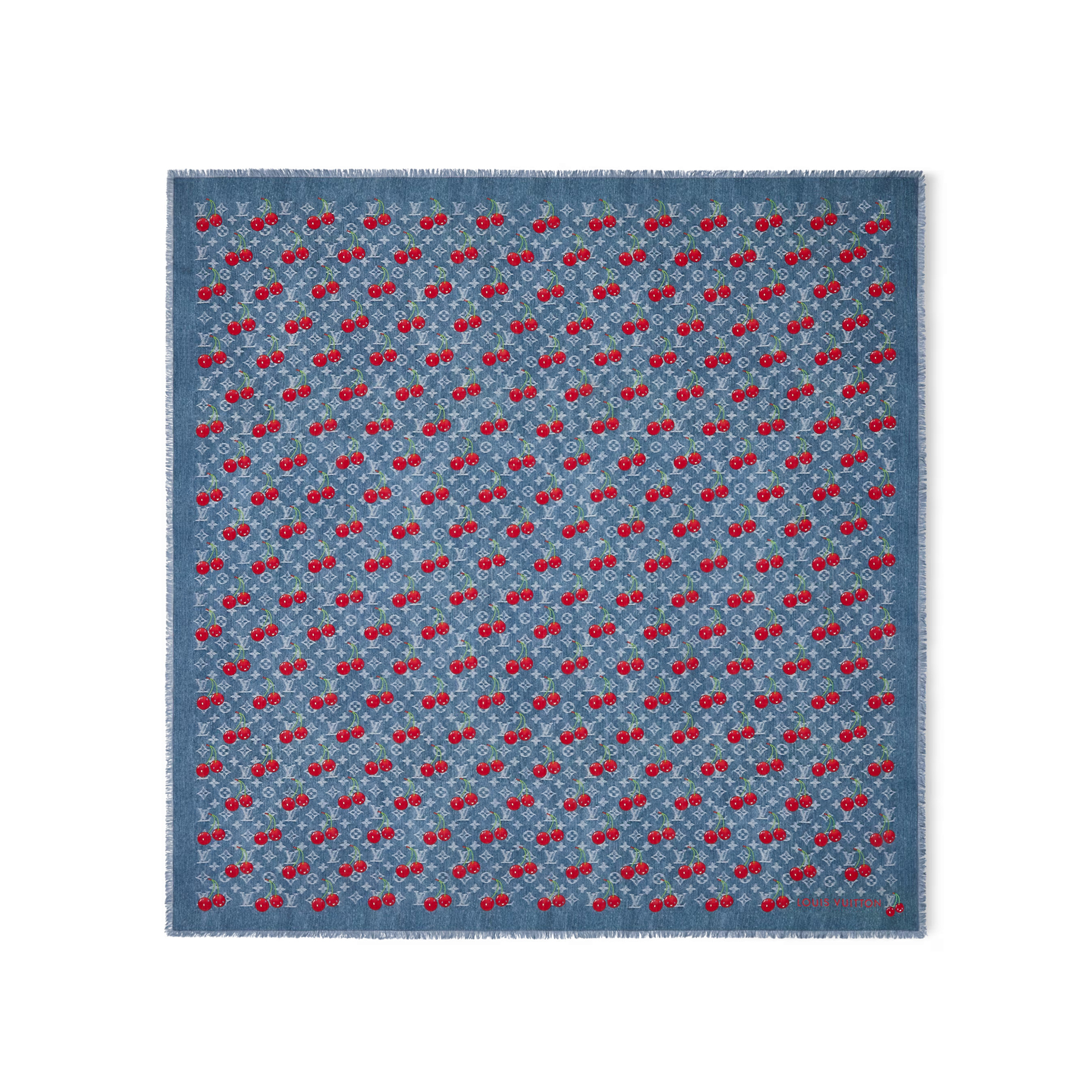 NIGO Louis Vuitton Men's And Women's Cherry Pattern Letter Print Wool Fabric Shawl Scarf Accessories #nigo77887