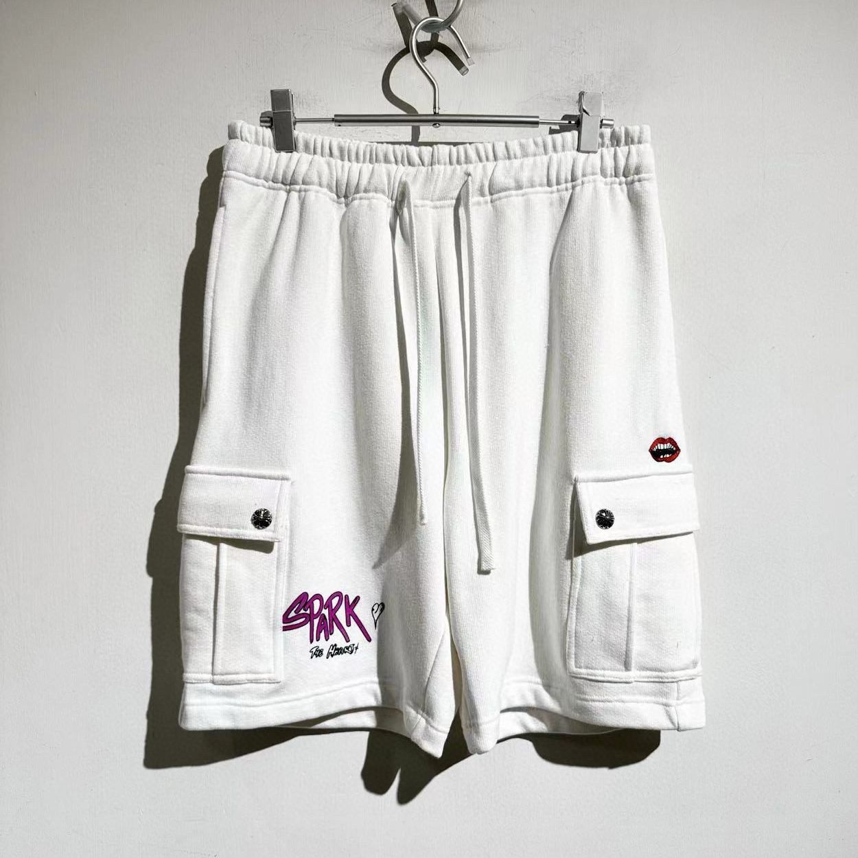 NIGO Chrome Hearts Men's Summer Graffiti Monogram Printed Mid Rise Straight Leg Casual Tie Shorts #nigo77893