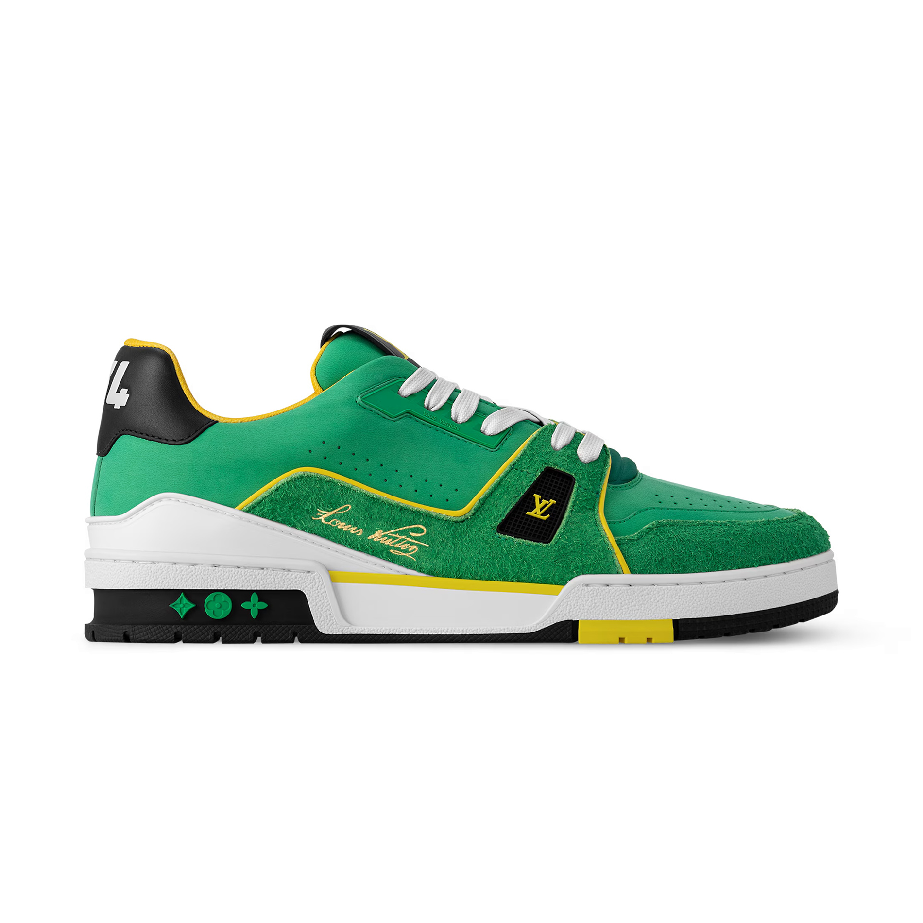 NIGO Louis Vuitton LV Trainer Men's And Women's Solid Color Cowhide Leather Round Toe Low Top Lace-up Sneakers Shoes #nigo77891