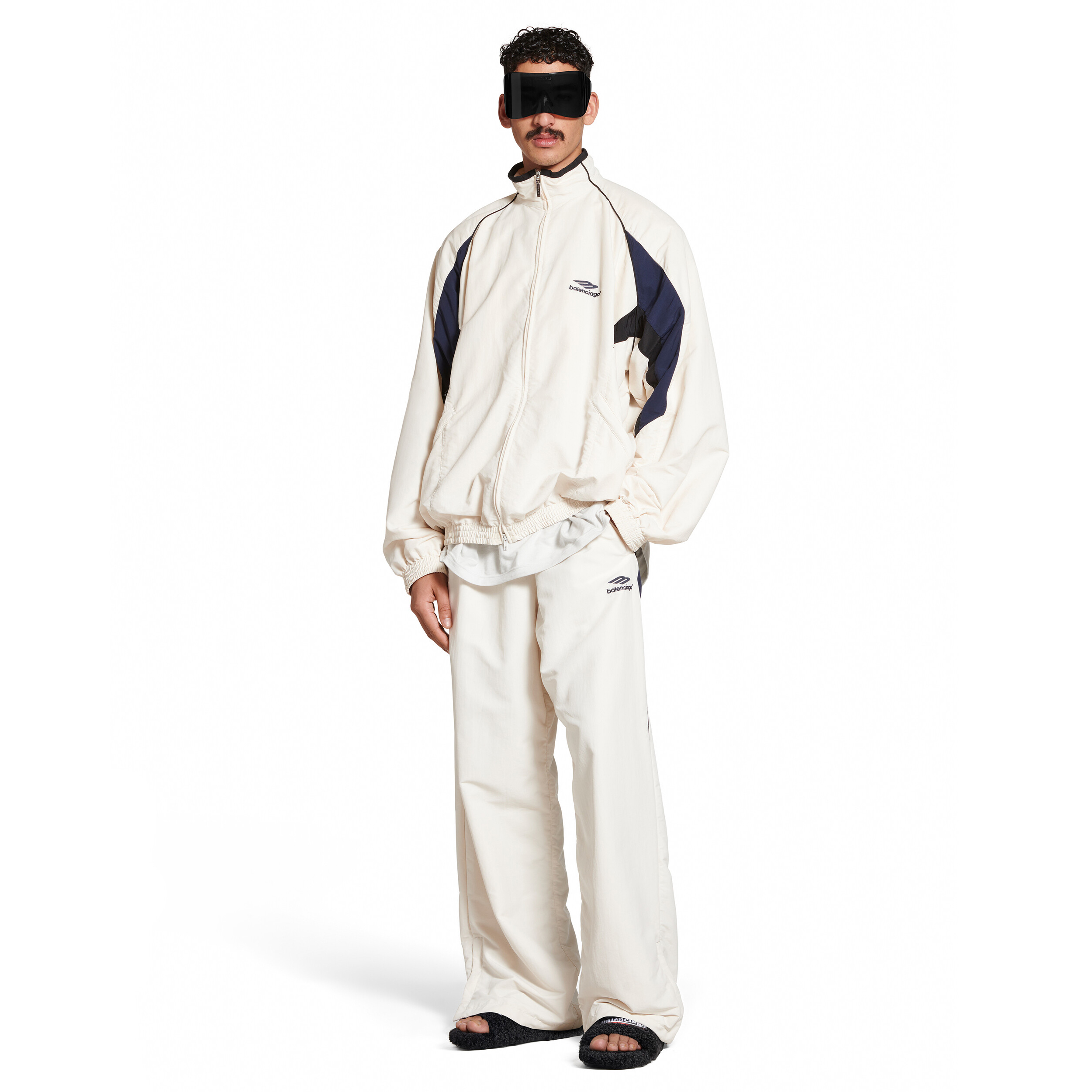 NIGO Balenciaga Men's Spring/Autumn Solid Color Zipper Long Sleeve Sports Jacket and Casual Sports Pants Set Suit #nigo77897