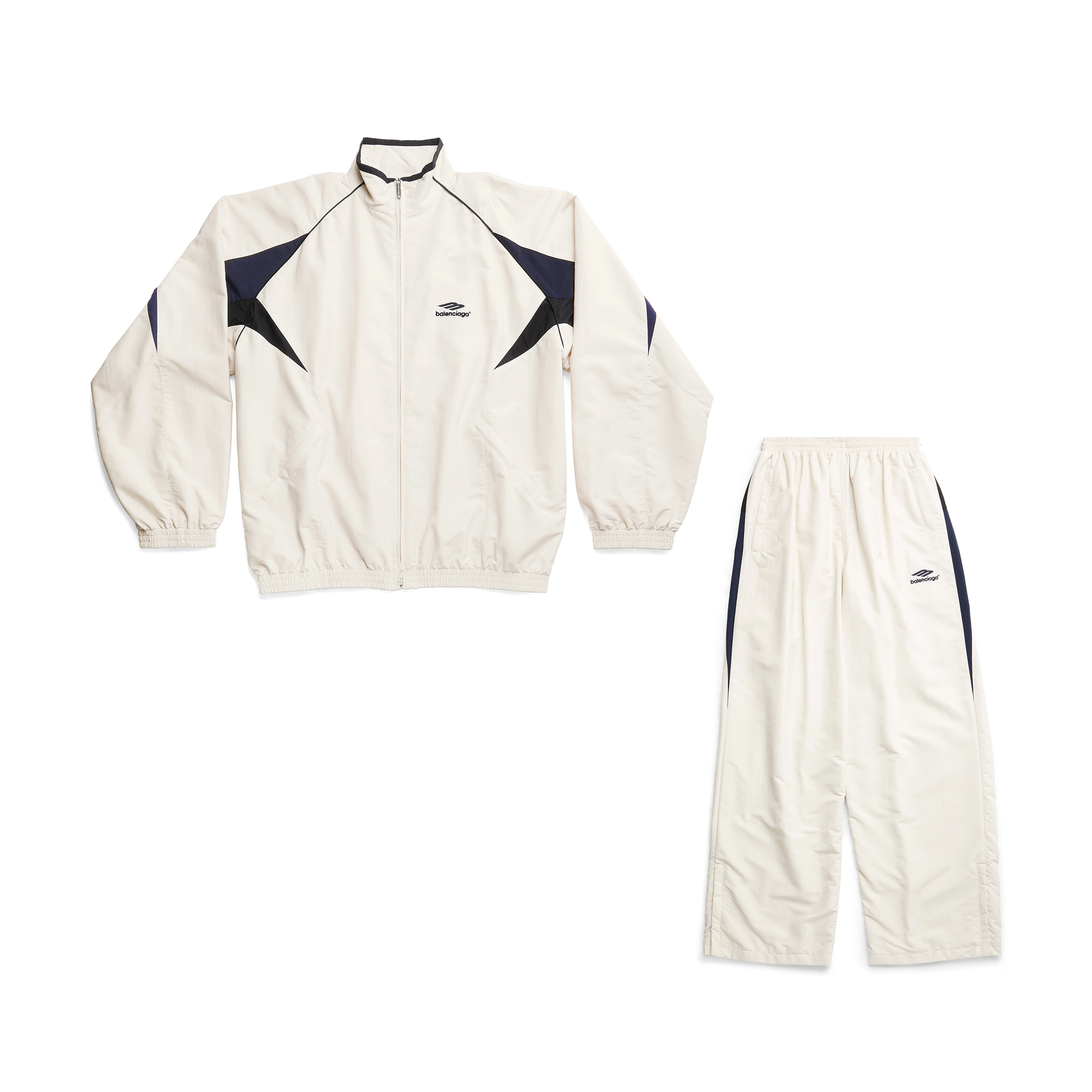 NIGO Balenciaga Men's Spring/Autumn Solid Color Zipper Long Sleeve Sports Jacket and Casual Sports Pants Set Suit #nigo77897