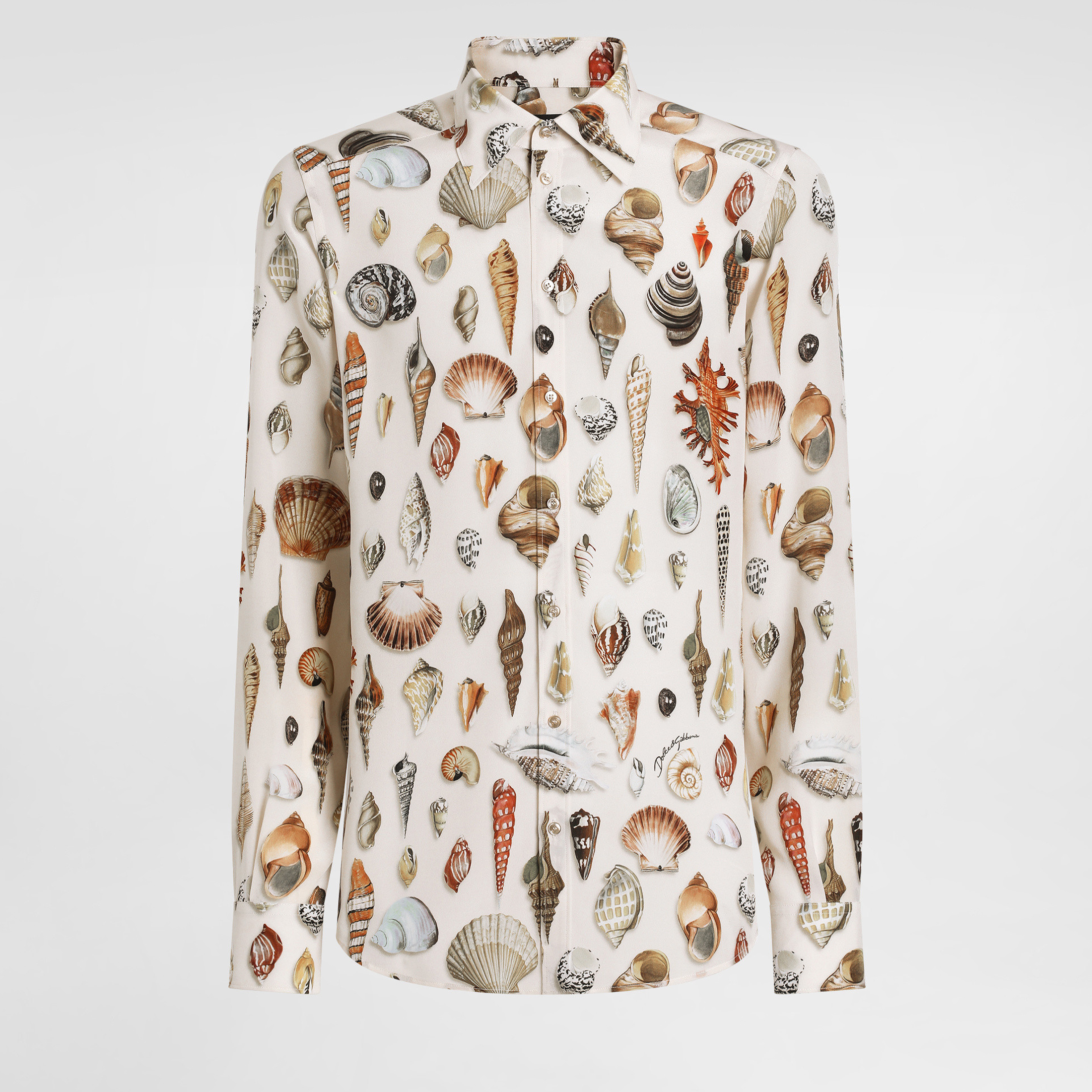 NIGO Dolce&Gabbana Shell Printed Silk Martini Shirt Men's Spring And Summer Long Sleeve Single Breasted Fashion Elegant Casual Shirt Ngvp #nigo1978
