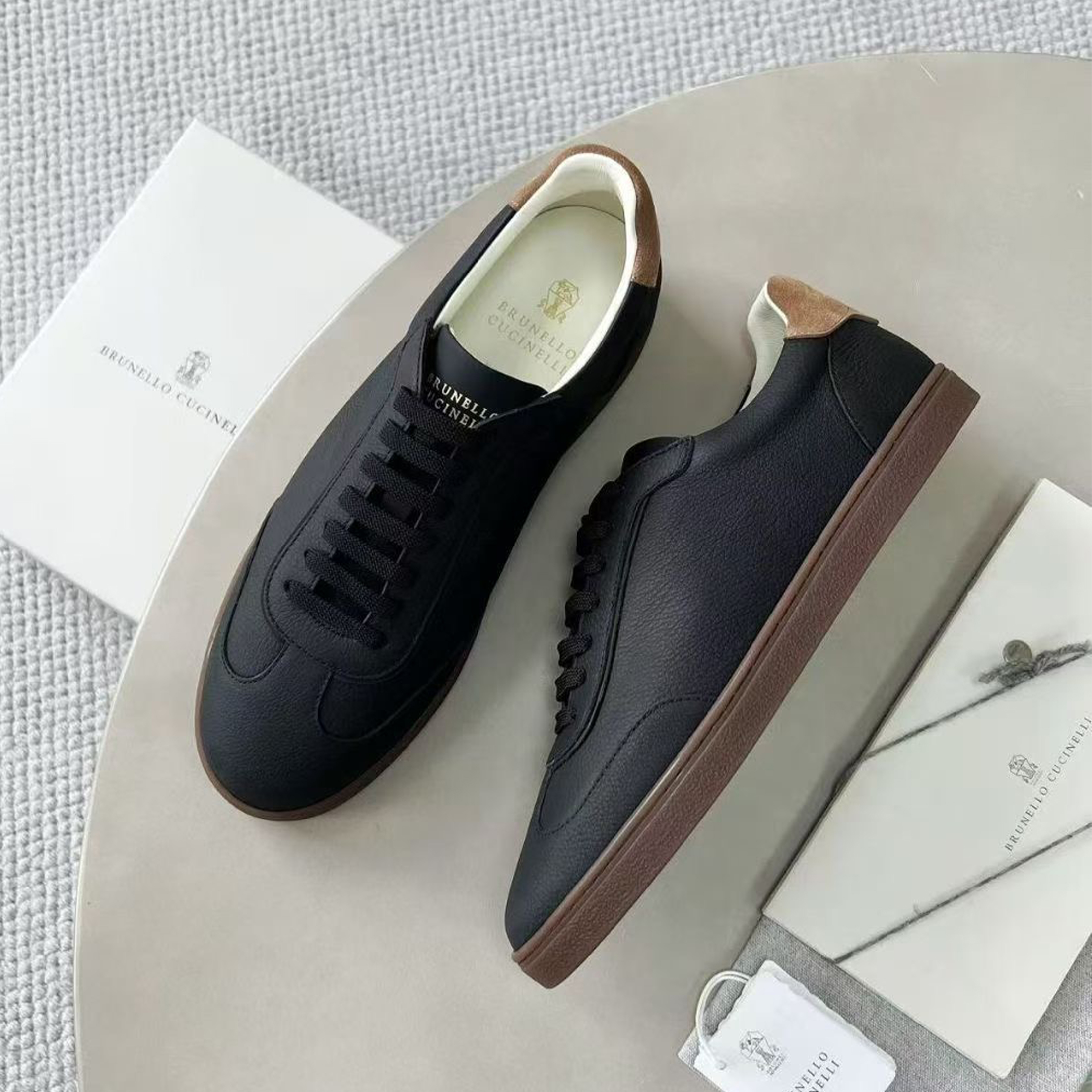 NIGO Brunello Cucinelli Men's Spring And Summer Washed Suede Rubber Sole Shoes Fashion Casual Solid Color Flat Sneakers Ngvp #nigo1983
