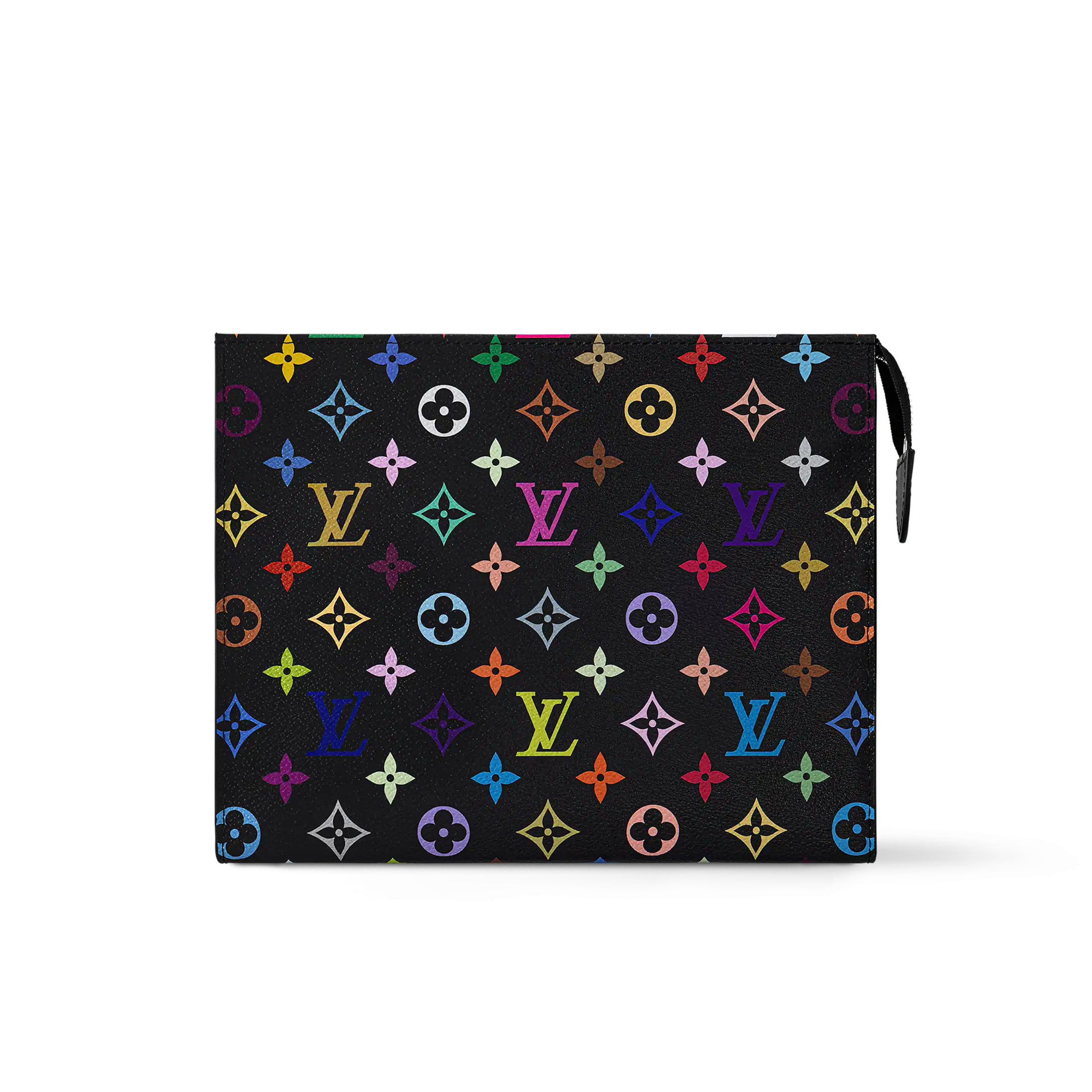 NIGO Louis Vuitton LV x TM Toiletry Pouch Men's and Women's Colorful Alphabet Print Zipper Leather Clutch Bag Toiletry Bags #nigo77915