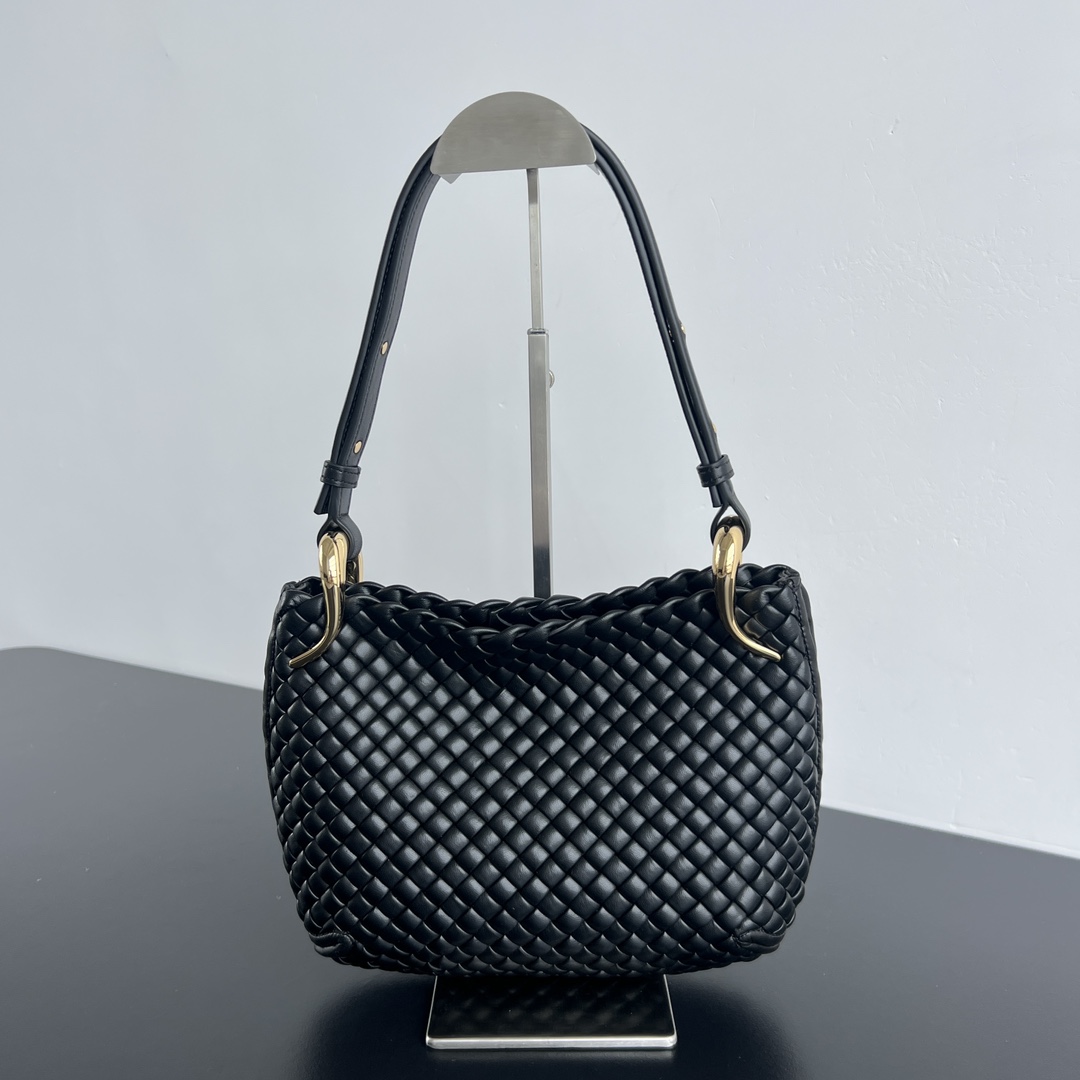 NIGO Bottega Veneta  clicker Metallic Finish Intreccio Woven Magnetic Clasp Tote Shoulder Bag Women's Luxury Elegant Bags 730968V01D12250 Ngvp #nigo1985