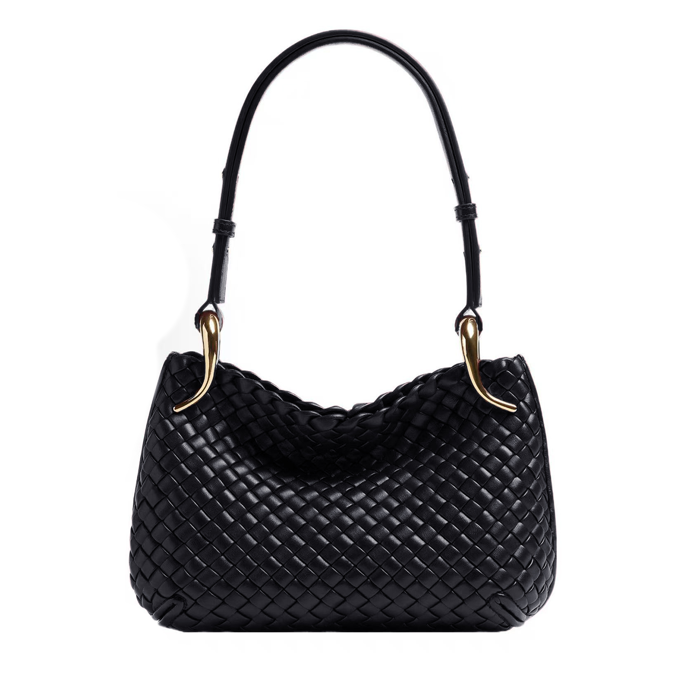 NIGO Bottega Veneta  clicker Metallic Finish Intreccio Woven Magnetic Clasp Tote Shoulder Bag Women's Luxury Elegant Bags 730968V01D12250 Ngvp #nigo1985
