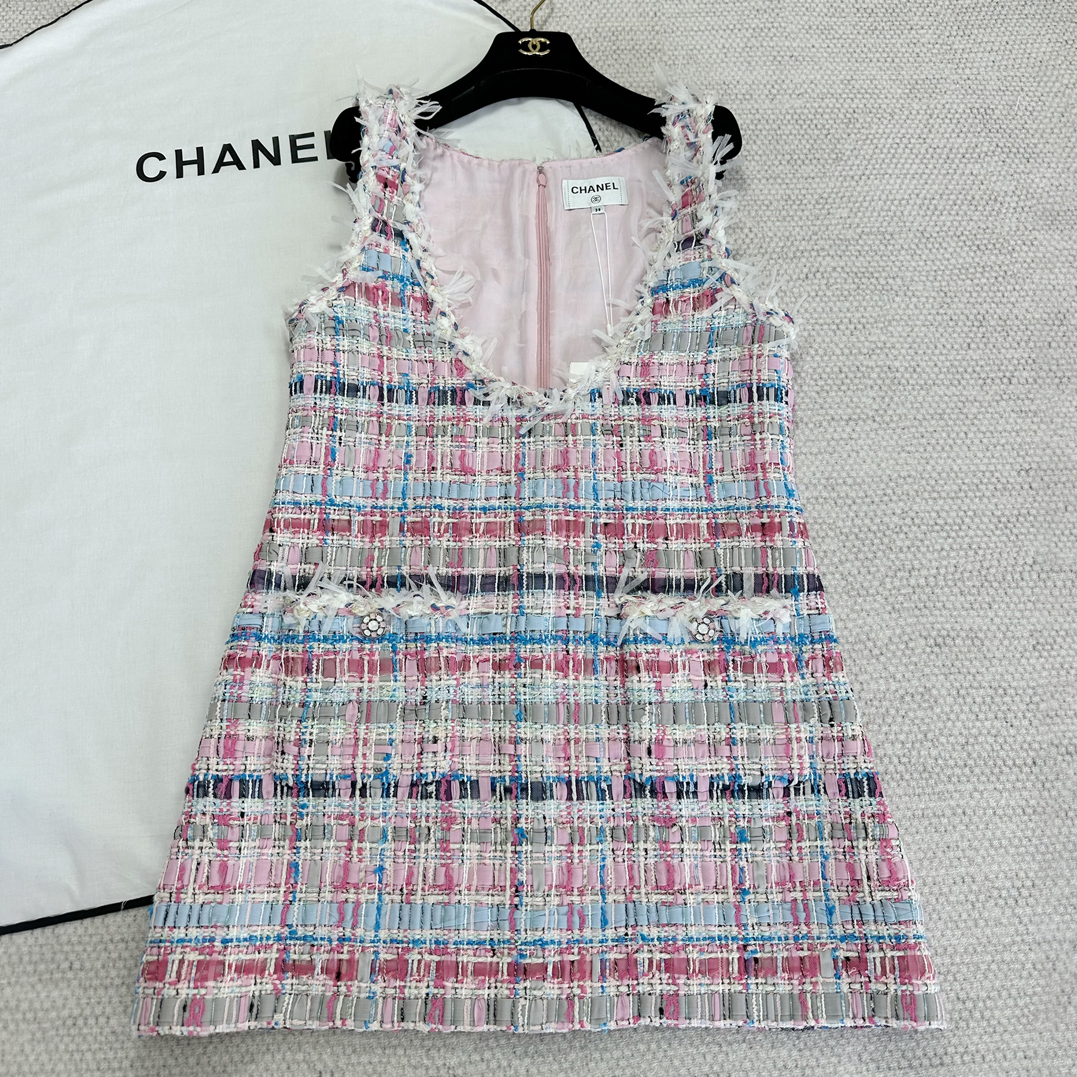 NIGO Chanel Women's Spring And Summer Mixed Color Woven Undershirt Dress Fashionable Temperament And Elegant Dresses Ngvp #nigo1991