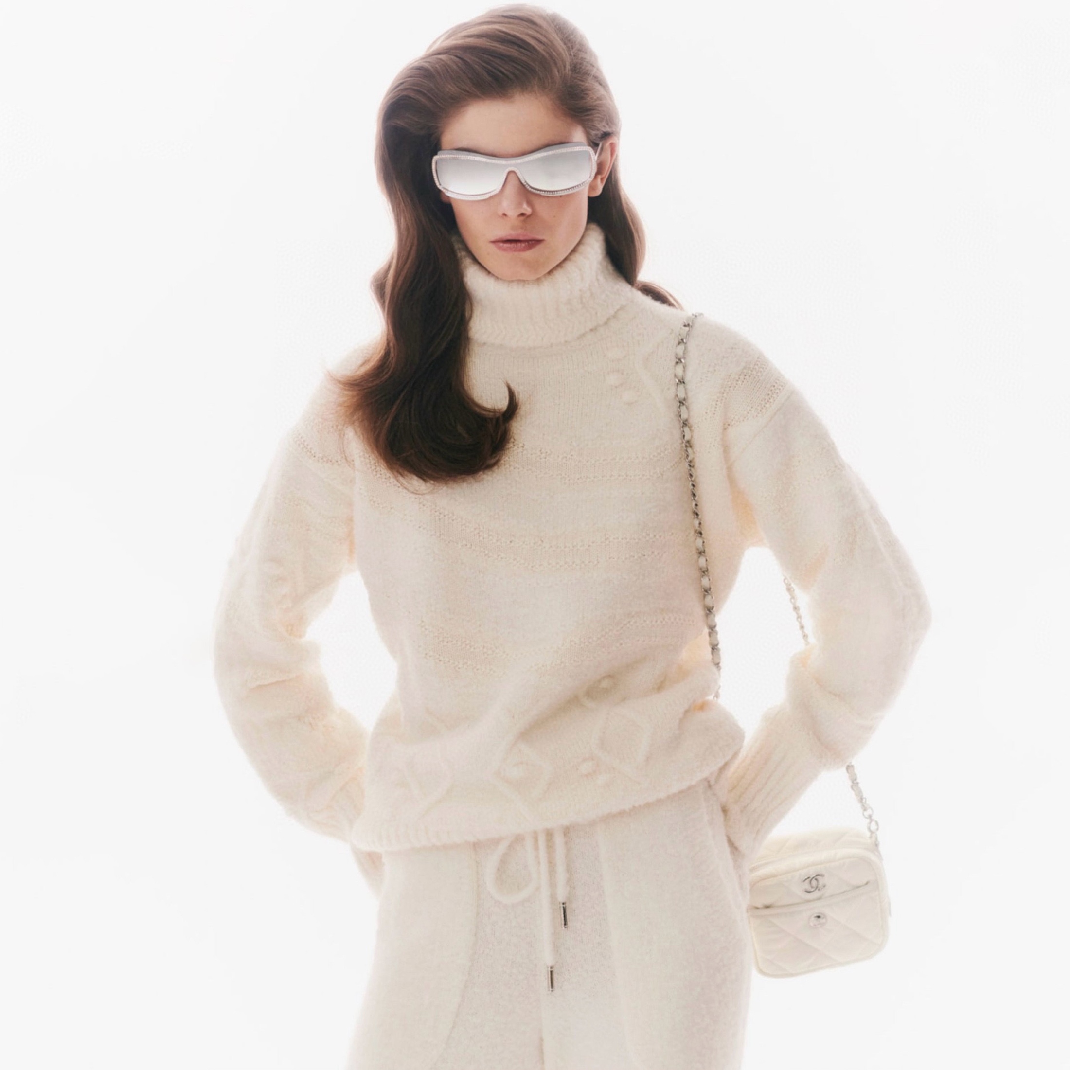 NIGO Chanel Women's Autumn/winter Ski Pullover High Neck Long Sleeve Three-dimensional Jacquard Knitted Sweater Ngvp #nigo1999