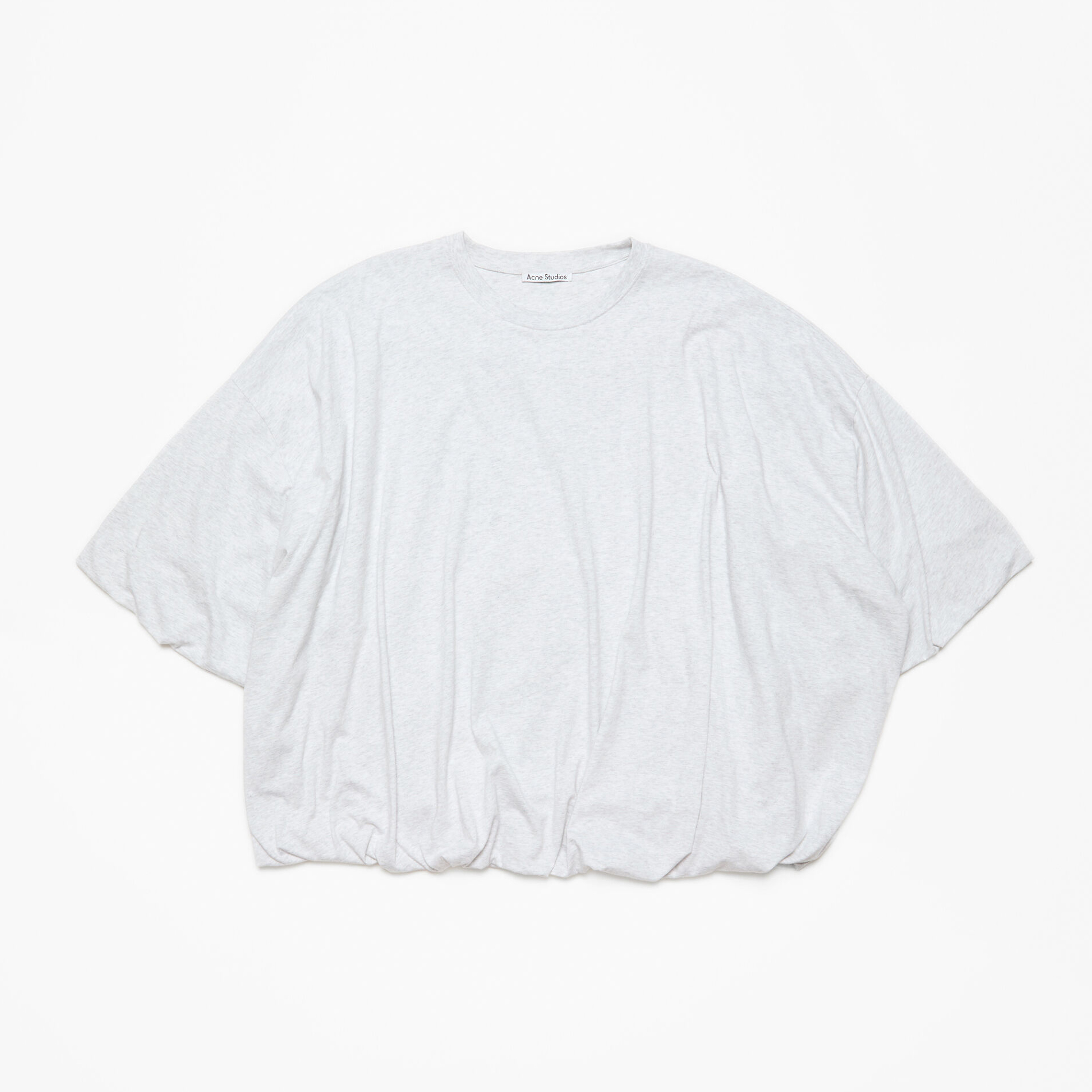 NIGO Acne Studios Women's Summer Solid Color Round Neck Loose Wrinkled Bubble Sleeve Short T-Shirt #nigo77929
