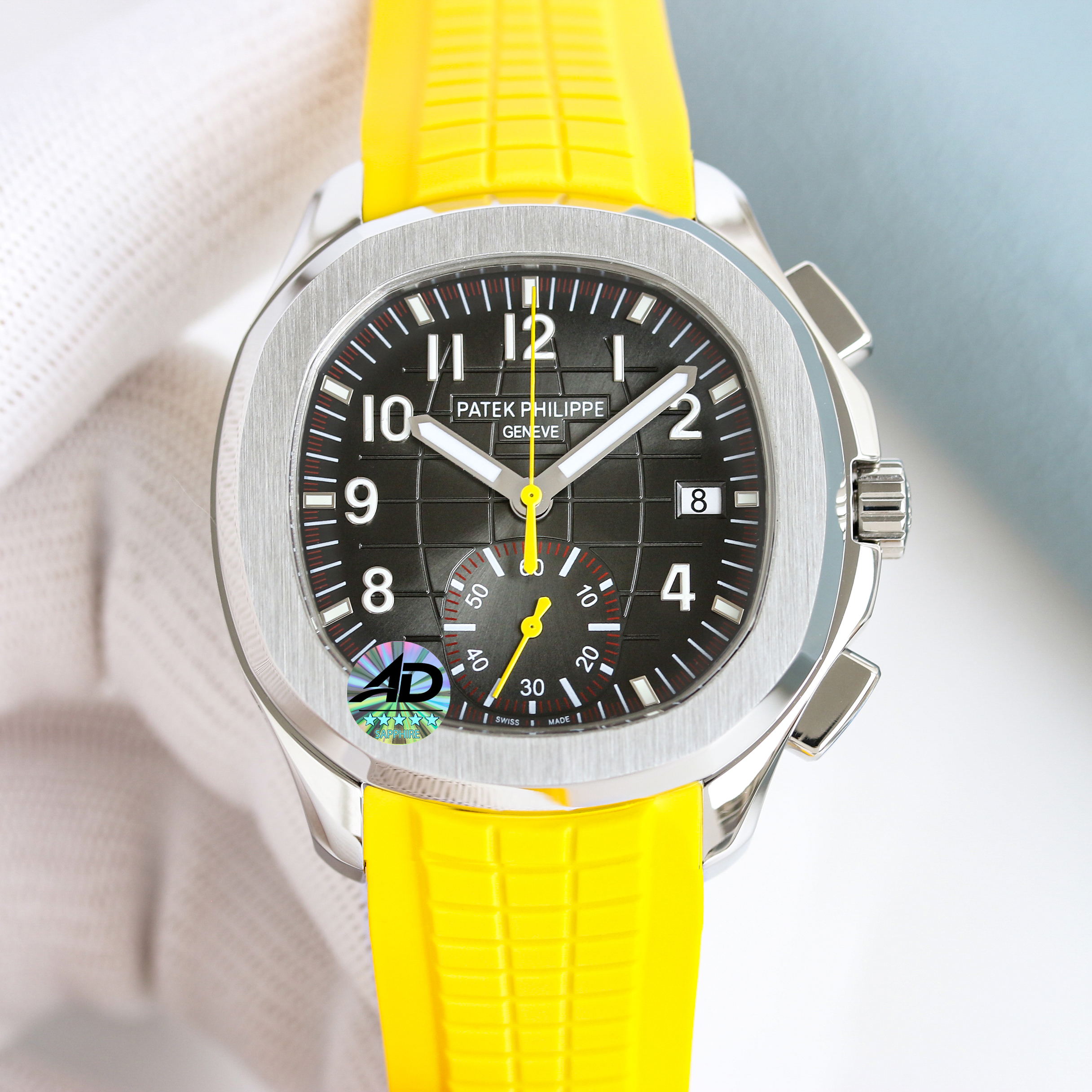 NIGO Patek Philippe Aquanaut Men's Solid Color Automatic Mechanical Movement Rubber Strap 42.2 mm Case Watch #nigo77942