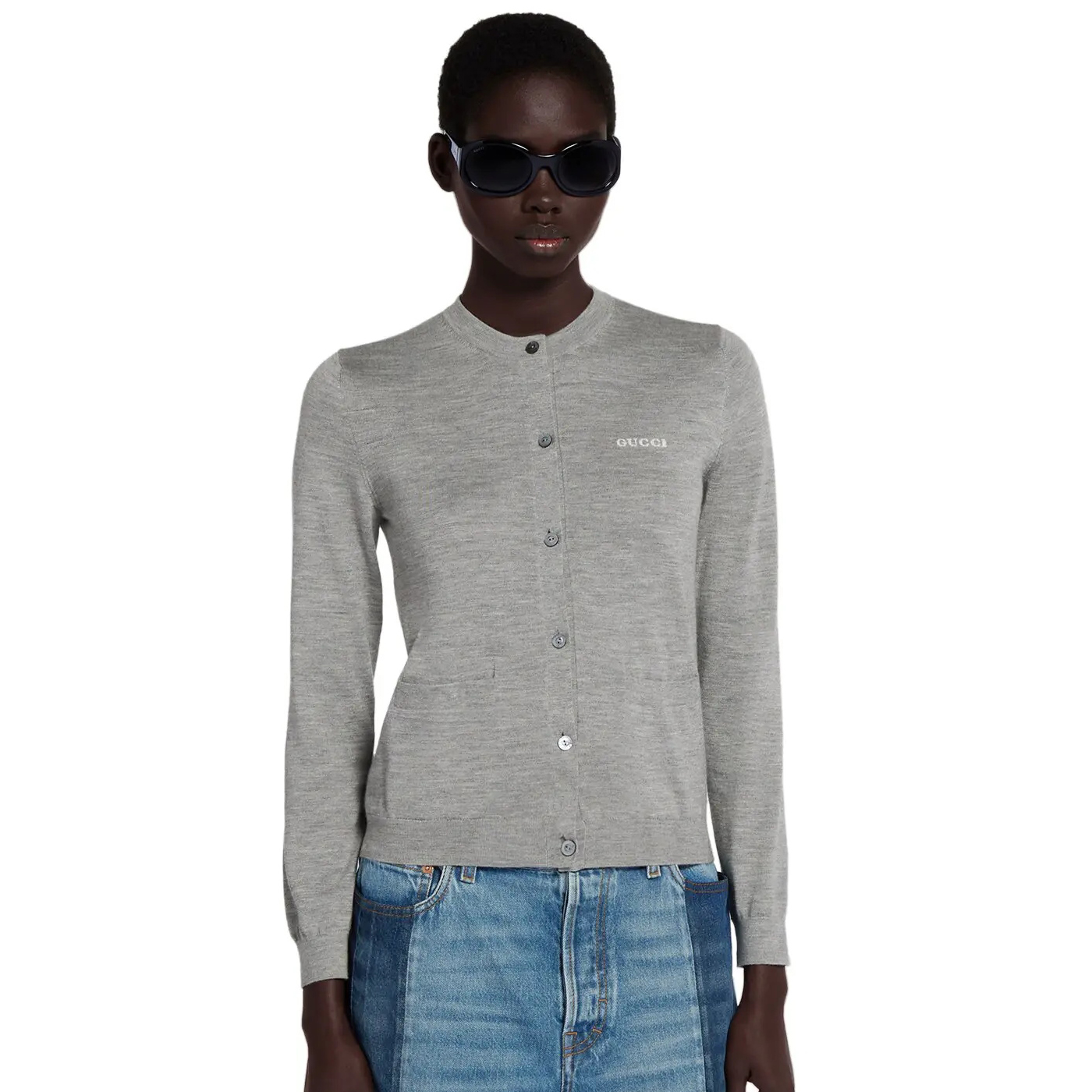 NIGO Gucci Women's Spring/Autumn Solid Color Single Breasted Long Sleeved Cashmere Cardigan Jacket #nigo77957