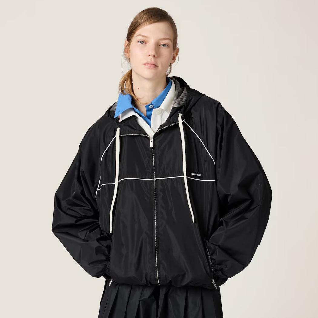 NIGO MiuMiu Women's Spring/Summer Solid Color Technical Fabric Sun Protection Zipper Long Sleeve Jacket #nigo77948