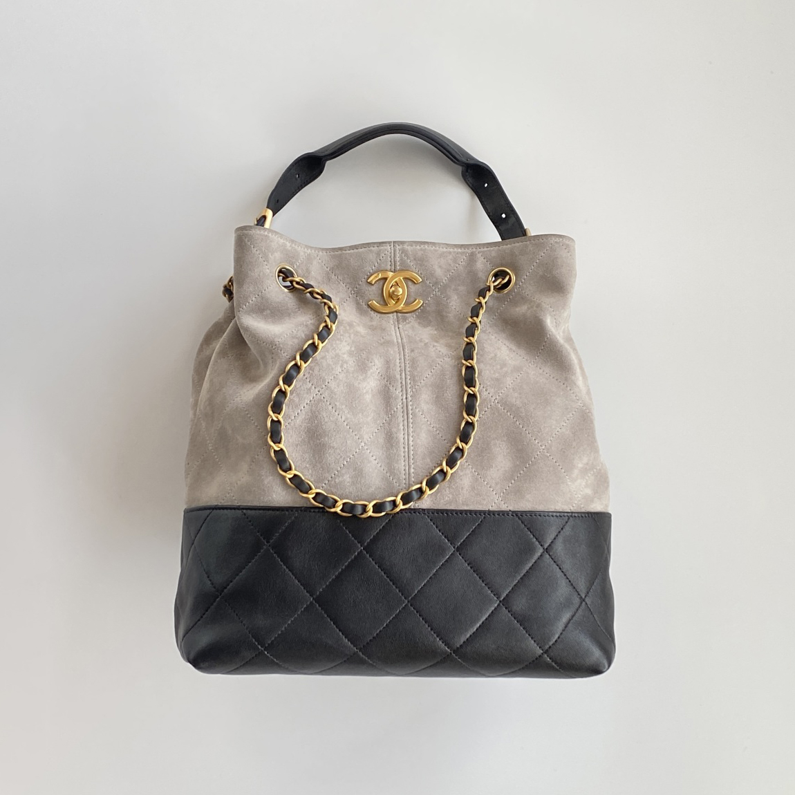 NIGO Chanel Women's Multicolored Chain Shoulder Strap Suede And Leather Shoulder Bag Handbag Bags #nigo77956