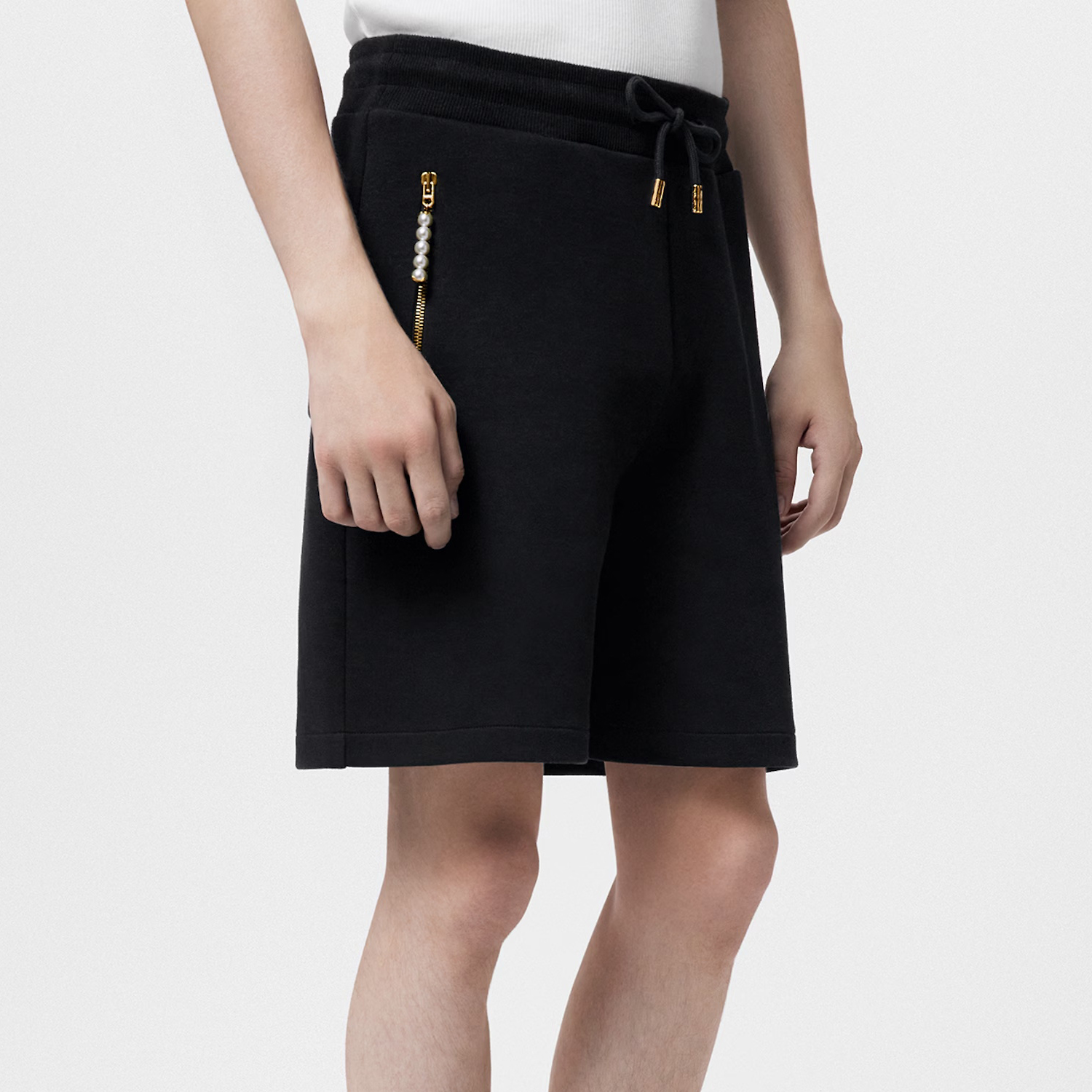 NIGO Louis Vuitton Men's Summer Solid Color Drawstring Tie-Up Slim Fit Casual Shorts #nigo77953