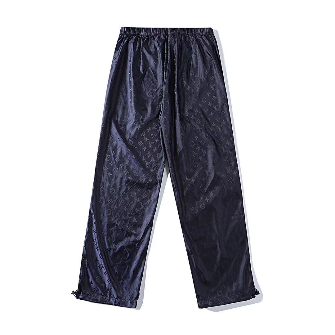 NIGO Louis Vuitton Men's Summer Solid Colour Subtle Pattern Logo Print Stretch Waistband Casual Trousers Pants #nigo77961
