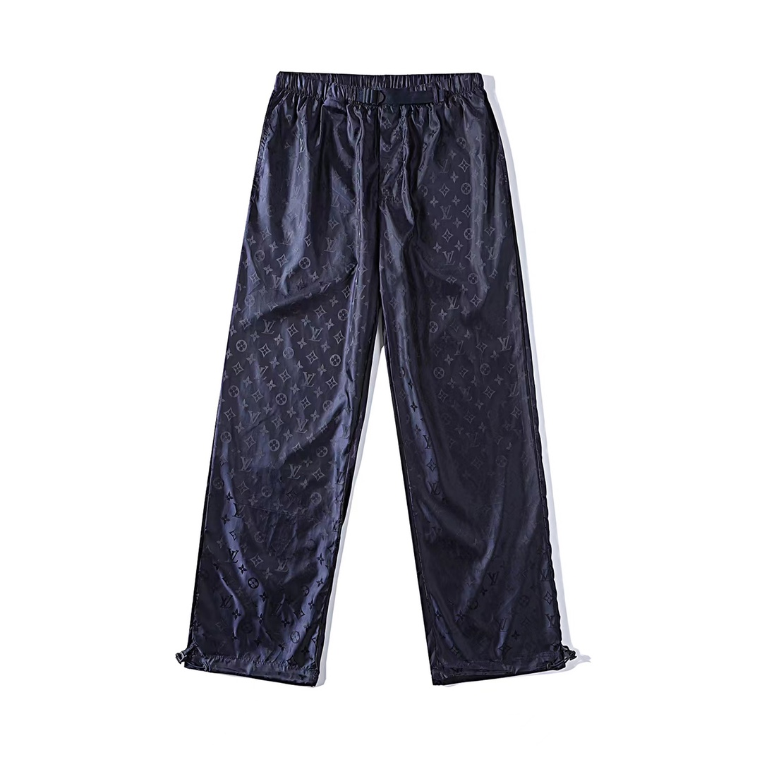 NIGO Louis Vuitton Men's Summer Solid Colour Subtle Pattern Logo Print Stretch Waistband Casual Trousers Pants #nigo77961