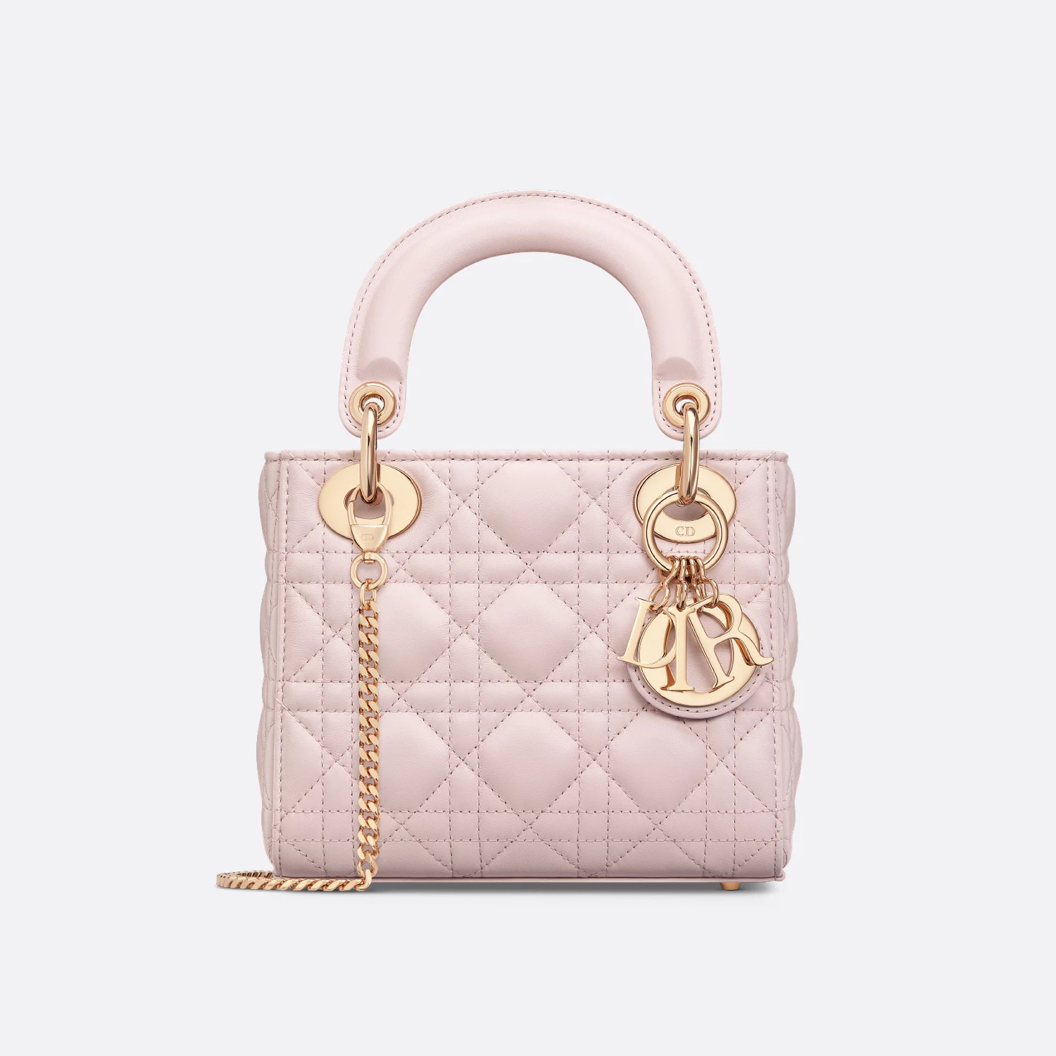 NIGO Dior Lady Women's Solid Color Metal Pendant Removable Chain Shoulder Strap Wicker Pattern Sheepskin Leather Single Shoulder Crossbody Handbag Bag Bags #nigo77983