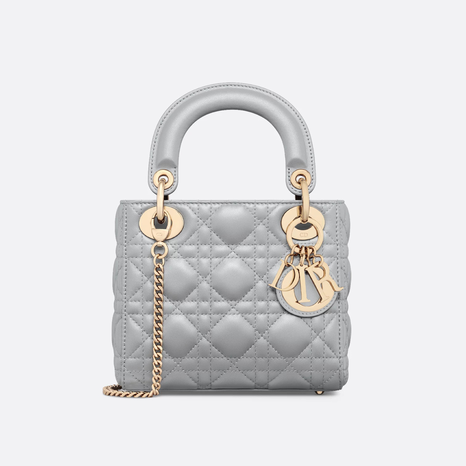 NIGO Dior Lady Women's Solid Color Metal Pendant Removable Chain Shoulder Strap Wicker Pattern Sheepskin Leather Single Shoulder Crossbody Handbag Bag Bags #nigo77983