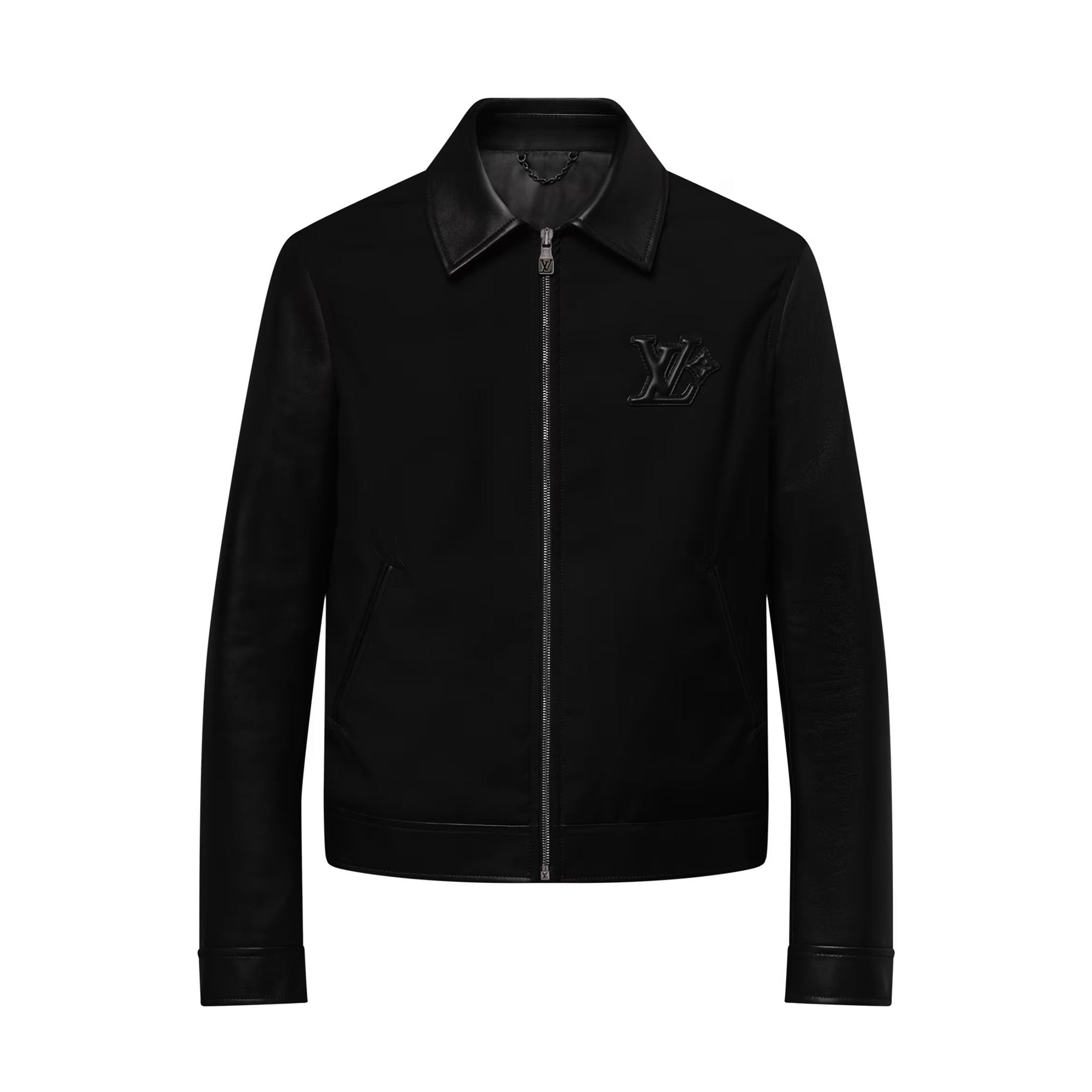 NIGO Louis Vuitton Men's Solid Color Autumn/Winter Logo Print Sheepskin Patchwork Long Sleeve Zipper Jacket #nigo77971