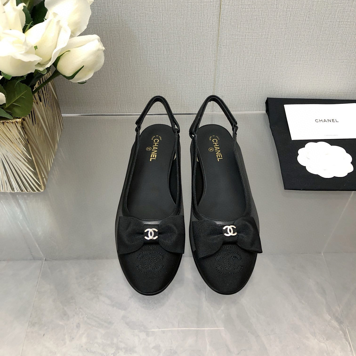 NIGO Chanel Women's Spring/Summer Solid Color Round Toe Low Heel Lambskin Fashionable Simple Shoes #nigo77985