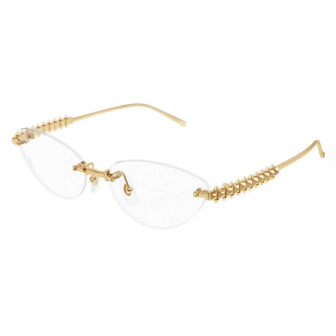 NIGO Cartier Women's Frameless Design Irregular Shaped Sunglasses Eyeglasses Glasses #nigo77996