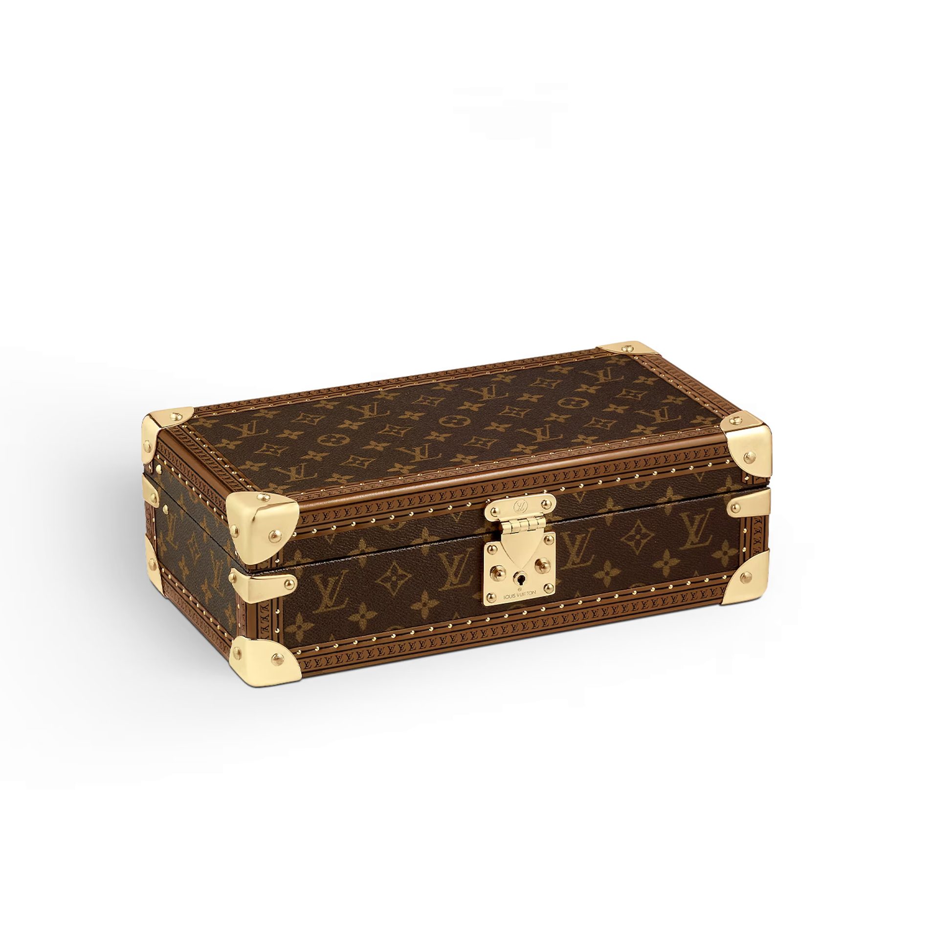 NIGO Louis Vuitton Men's and Women's Solid Colour Classic Printed Canvas Watch Storage Box Bag Bags (please Contact Customer Service To Select Colors Before Purchasing.) #nigo77994