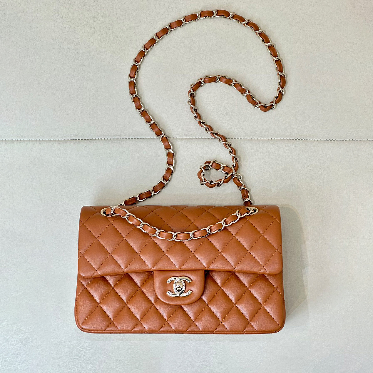 NIGO Chanel Women's Solid Color Classic Metal Chain Leather Flap Bag, Shoulder Bag Crossbody Bags #nigo78116