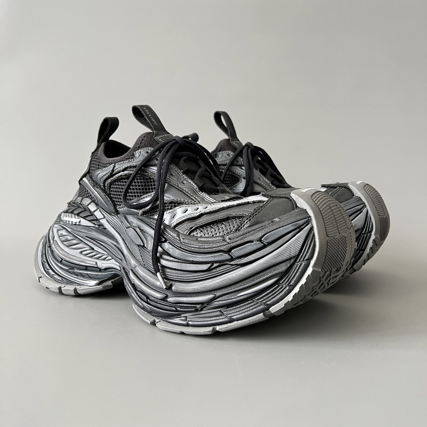 NIGO Balenciaga PLATFORM REDUCED 16XL Men's Spring/Autumn Round-toe Thick-sole Low-top Lace-up Shoes Fashionable Trendy Sports Shoes #nigo78115