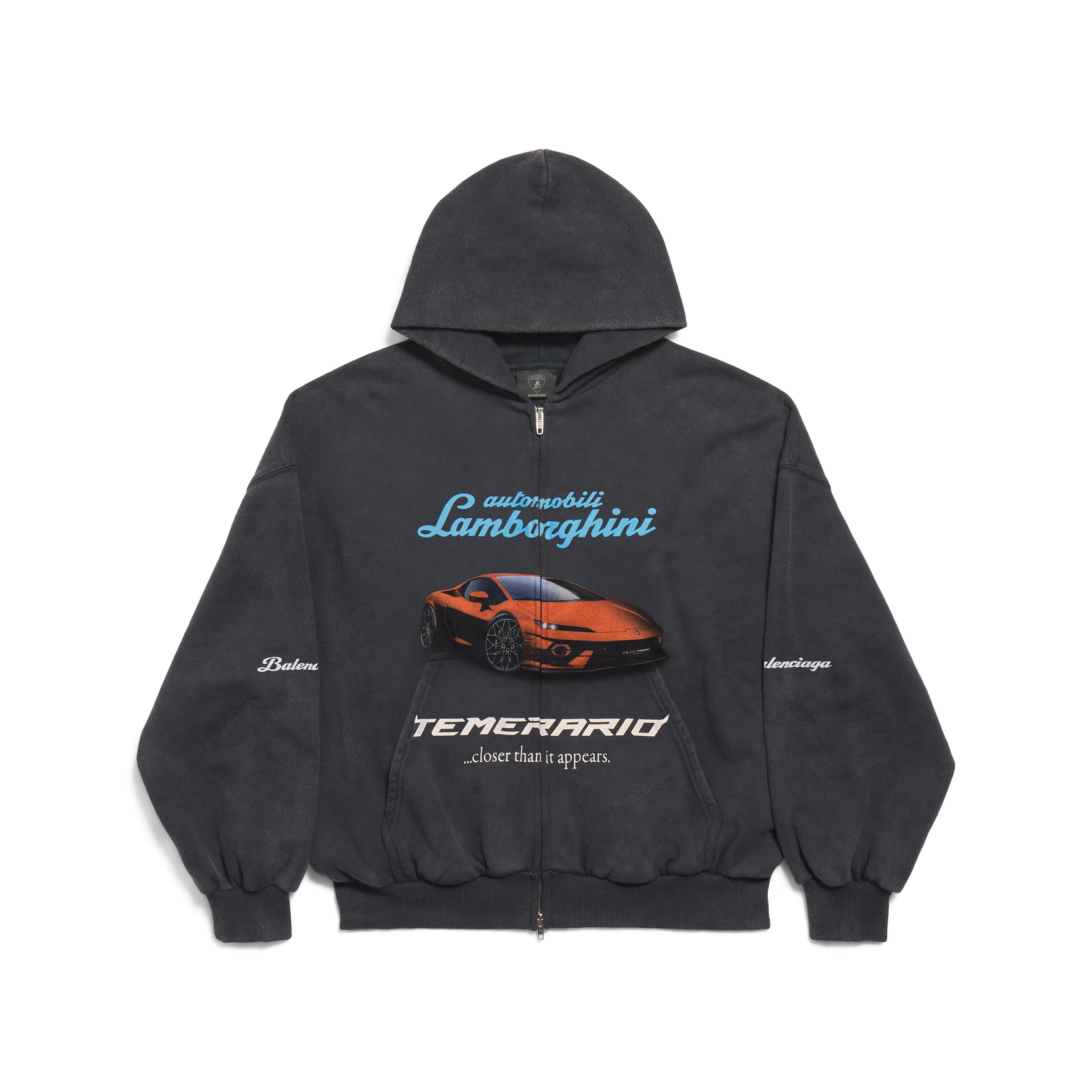 NIGO Balenciaga Automobili Lamborghini Hoodie Men's Spring/Autumn Solid Color Classic Printed Zipper Sweatshirt Pullover Hoodie#nigo78122