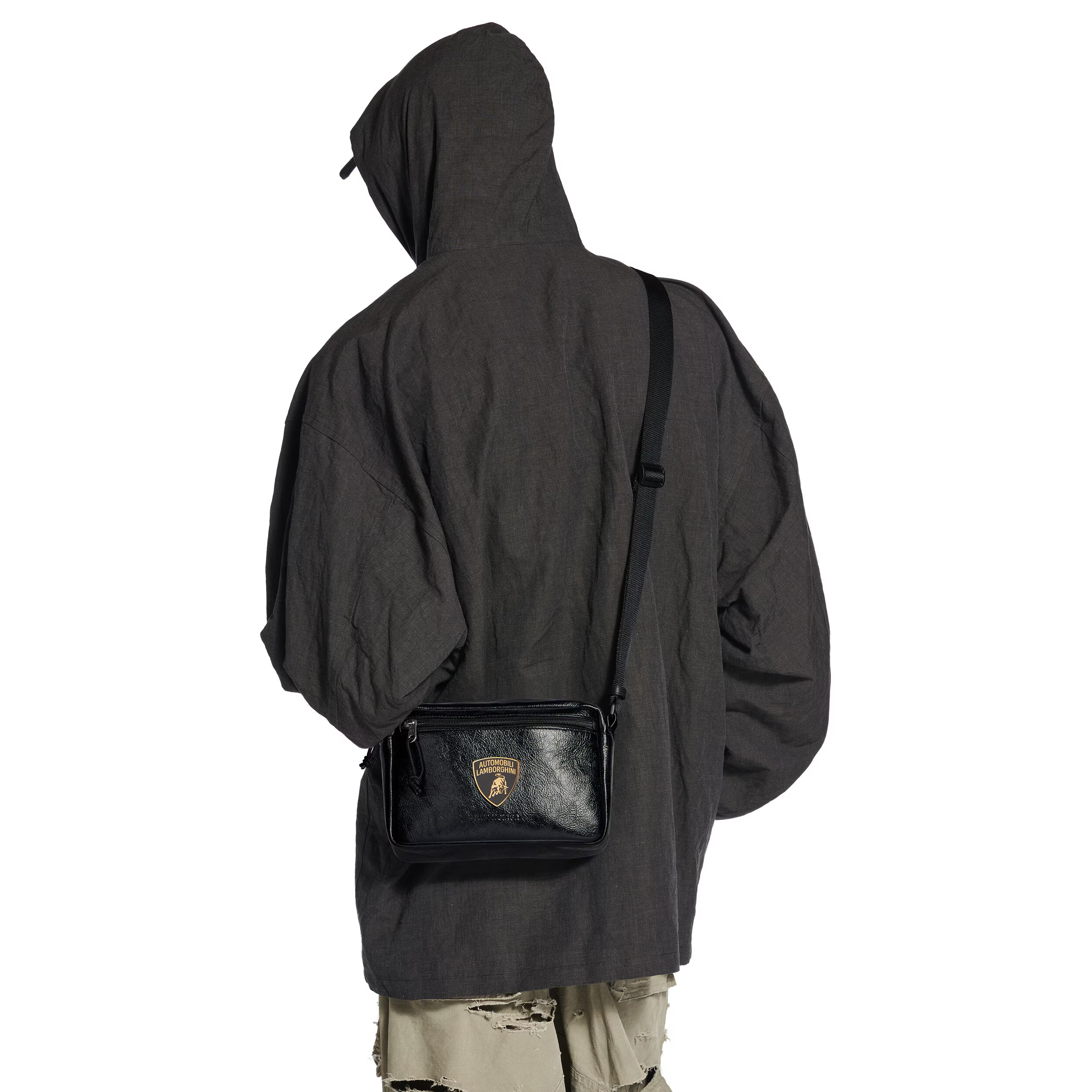 NIGO Balenciaga Automobili Lamborghini Explorer Men'S Solid Color Sheepskin Crossbody Bag Shoulder Bags #nigo78132