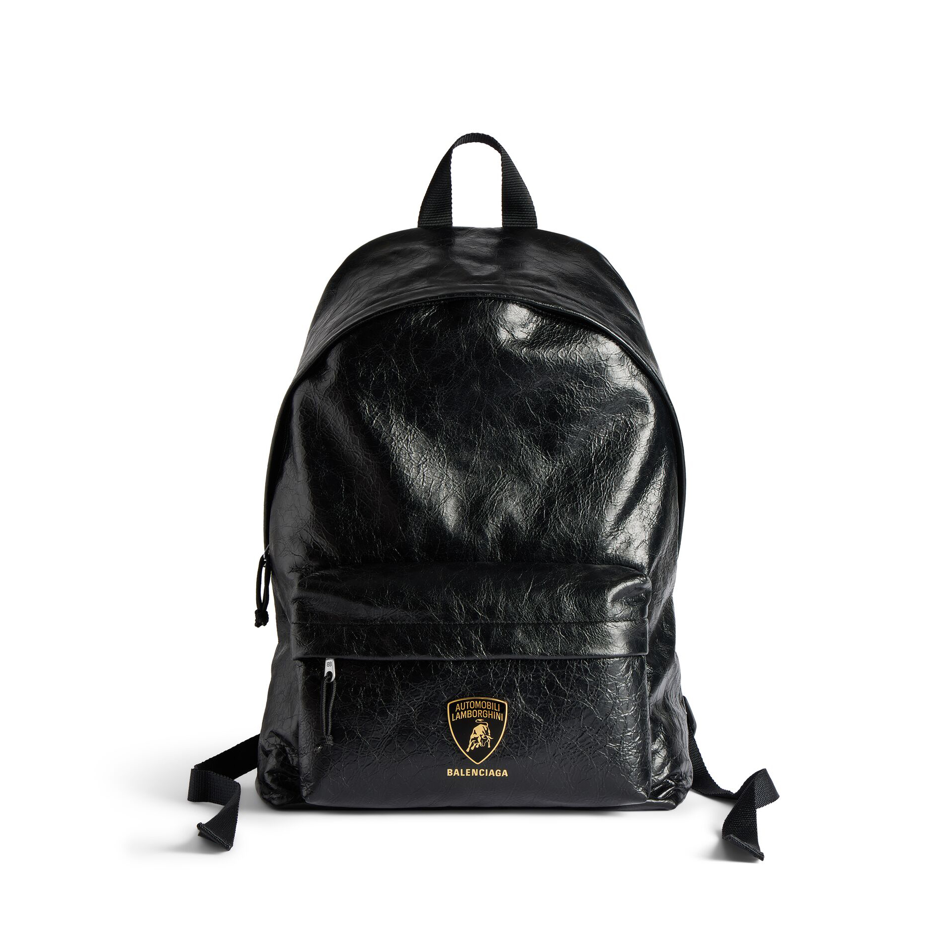 NIGO Balenciaga x Automobili Lamborghini Explorer Men's Solid Color Letter Print Oil Wax Leather Book Bag Backpack Bags #nigo78129
