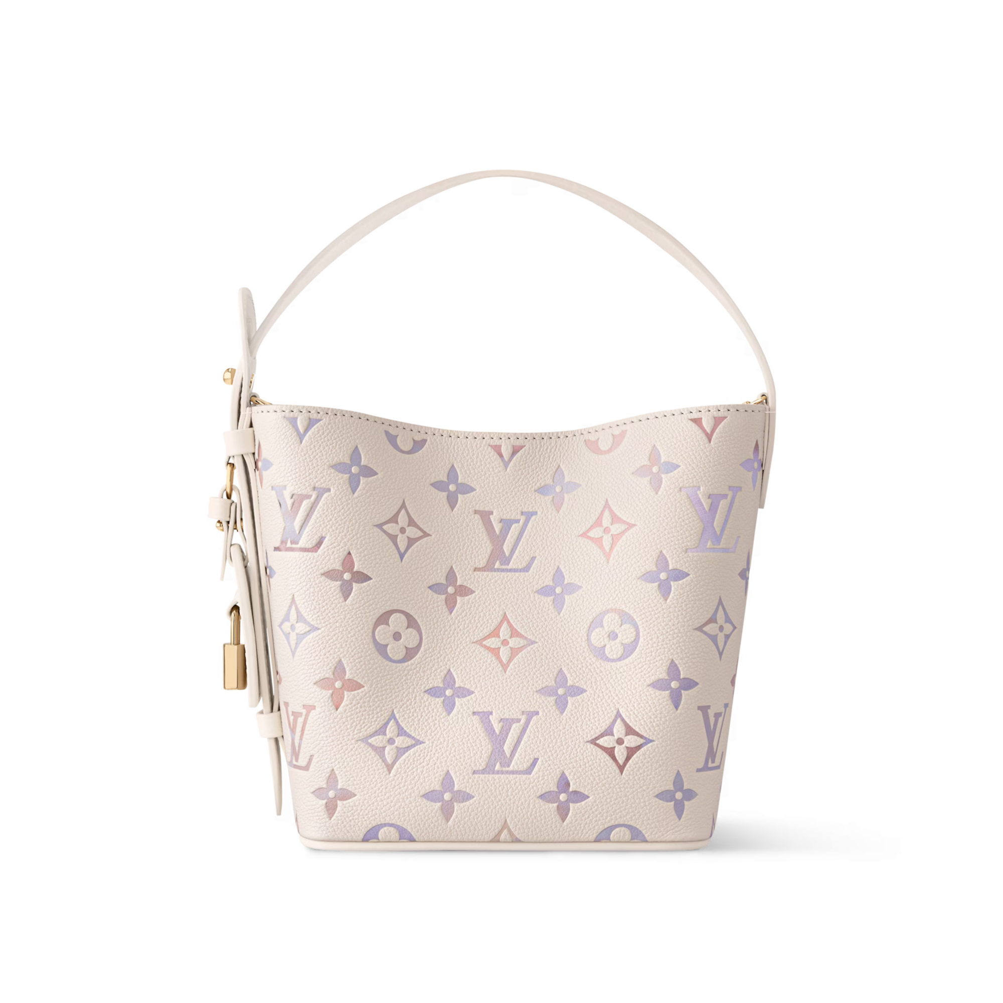 NIGO Louis Vuitton All In BB Women's Watercolor Gradient Logo Print Embossed Grained Cowhide Leather Shoulder Bag Crossbody Handbag Tote Bags #nigo78126