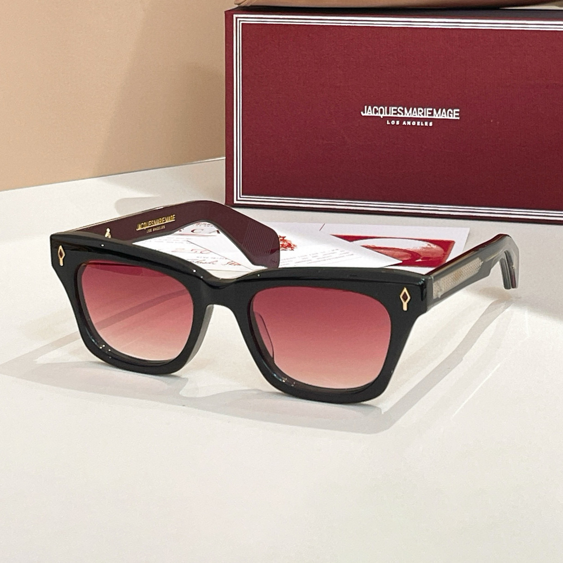 NIGO Jacques Marie Mage Delan Men Women Temperament Color Blocking Pink Glasses Square Frame Sunglasses Fashion Trend Casual Glasseses Accessories Ngvp #nigo2212