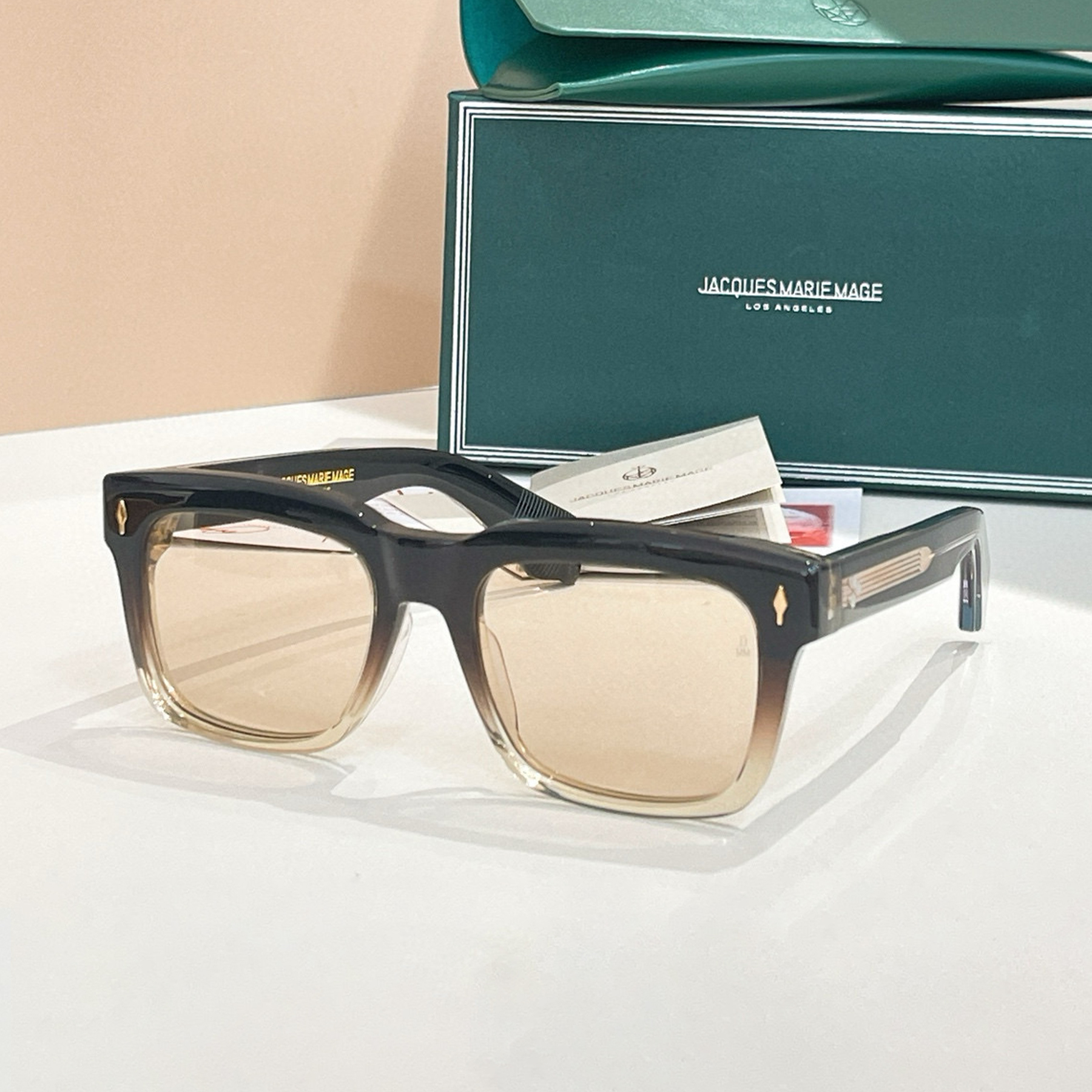 NIGO Jacques Marie Mage Torino Men And Women Temperament Colorblocking Tinted Glasses Transparent Square Frame Sunglasses Fashion Trend Casual Glasses Accessories Ngvp #nigo2213