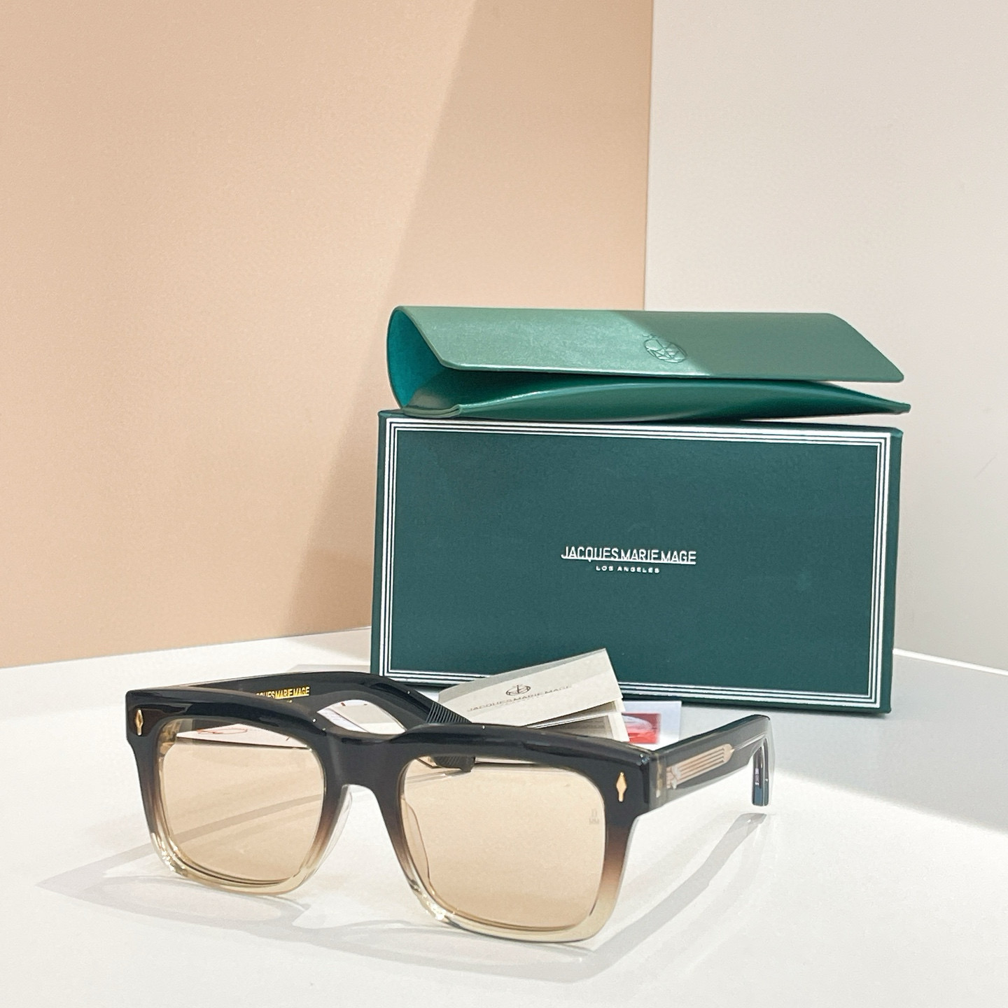 NIGO Jacques Marie Mage Torino Men And Women Temperament Colorblocking Tinted Glasses Transparent Square Frame Sunglasses Fashion Trend Casual Glasses Accessories Ngvp #nigo2213