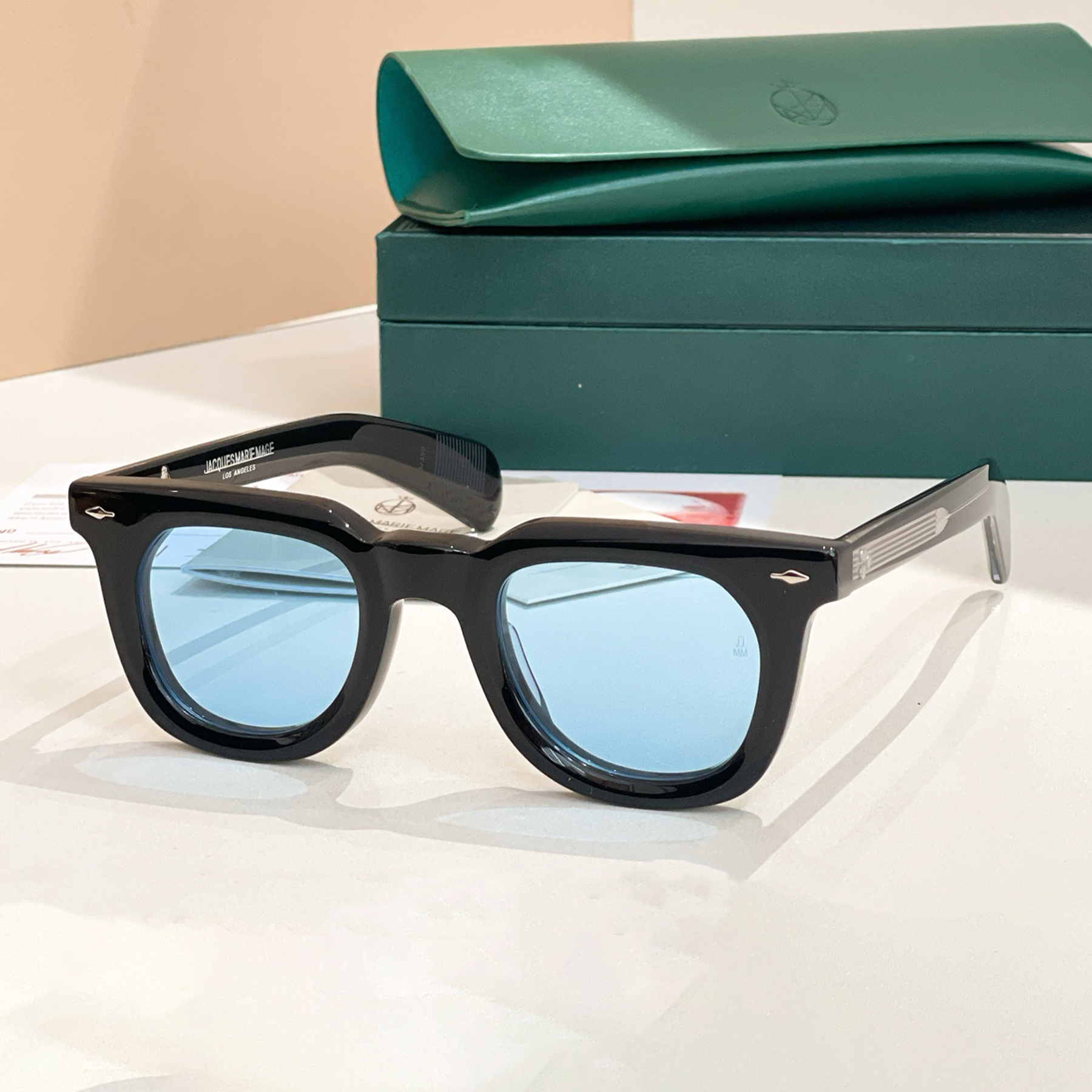 NIGO Jacques Marie Mage Vendome Men's And Women's Tinted Glasses Modern Transparent Square Round Frame Sunglasses Fashion Trend Casual Glasses Accessories Ngvp #nigo2216