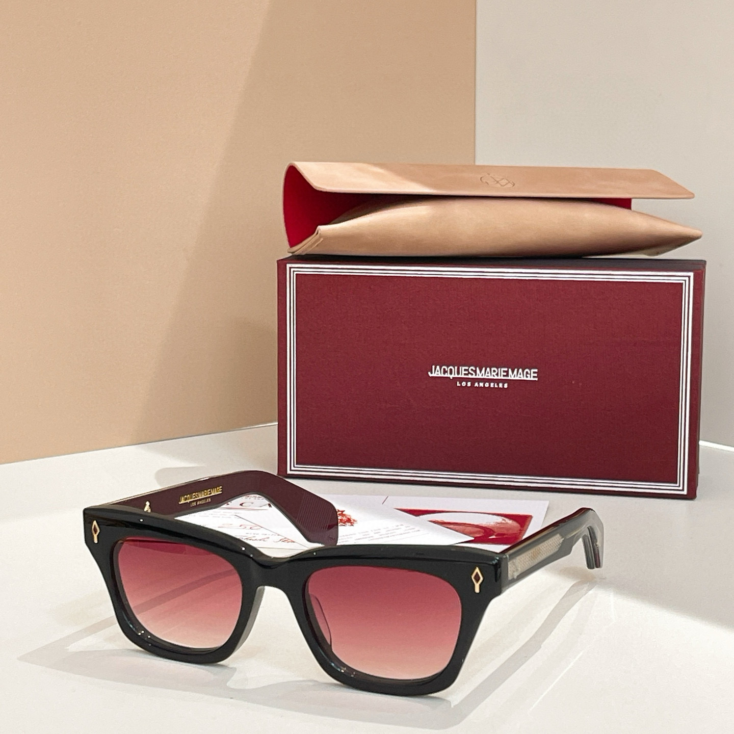 NIGO Jacques Marie Mage Delan Men Women Temperament Color Blocking Pink Glasses Square Frame Sunglasses Fashion Trend Casual Glasseses Accessories Ngvp #nigo2212