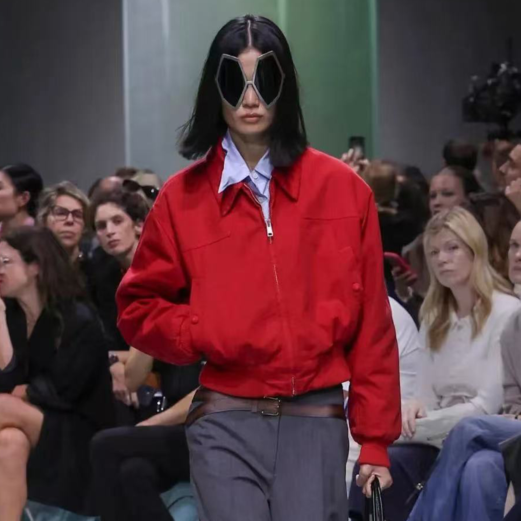 NIGO Prada Women's Red Short Jacket Fall And Winter Fashion Trend Temperament Casual Lapel Long-sleeved  Coat Ngvp #nigo2195