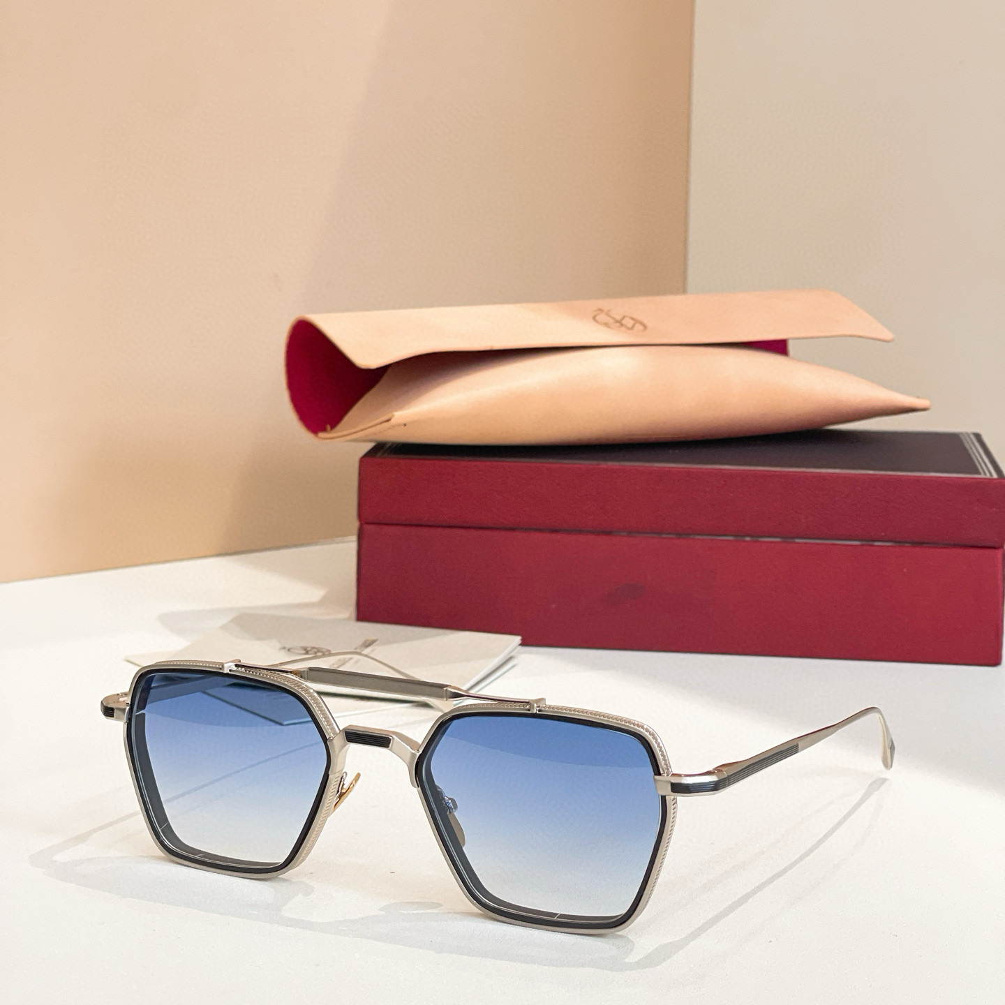 NIGO Jacques Marie Mage Commodore Men's And Women's Aviators Glasses Tinted Metal Frame Sunglasses Fashion Modern Trend Casual Eyewear Accessories Ngvp #nigo2218