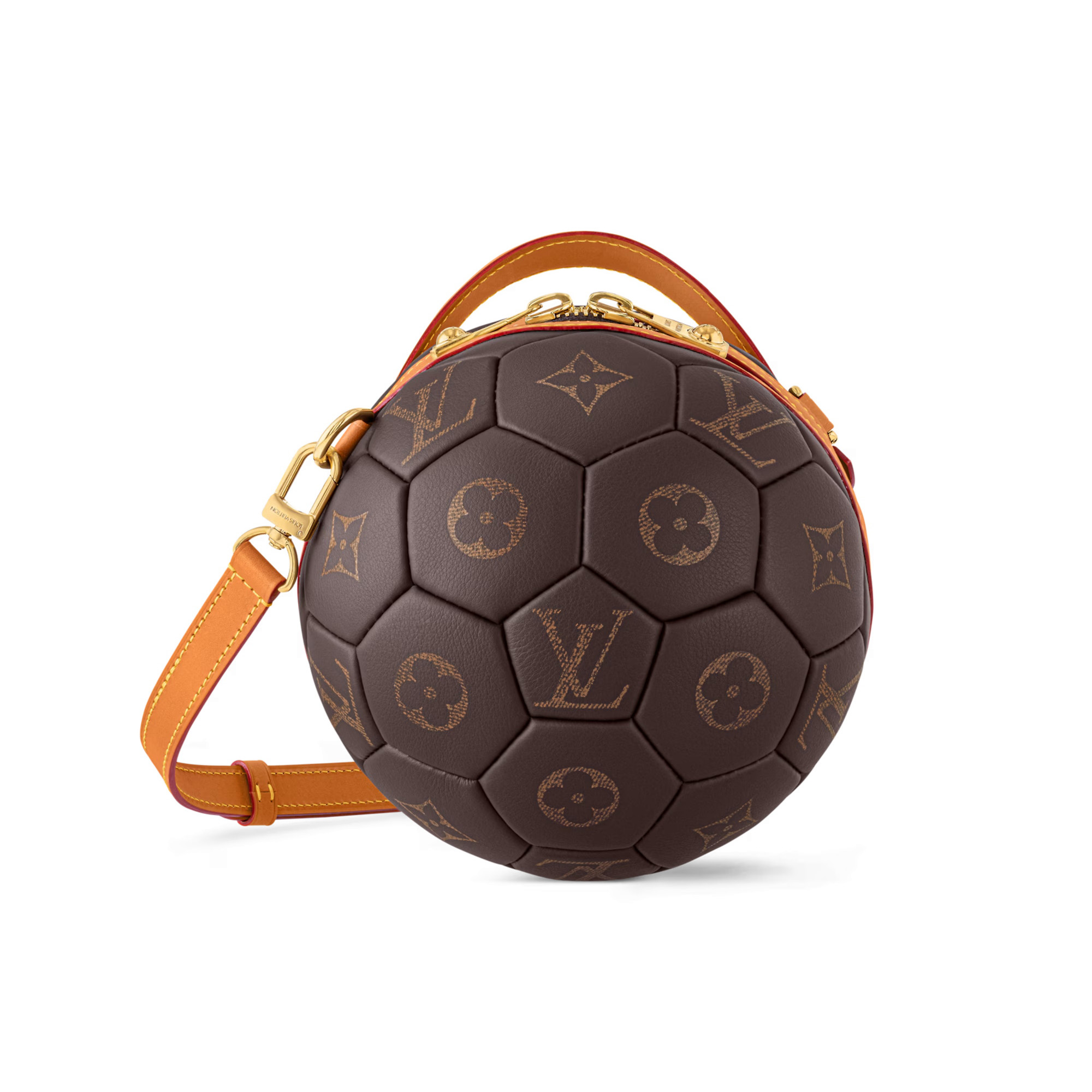 NIGO Louis Vuitton SOCCER BALL Women's And Men's Solid Color Classic Print Logo Soccer Bag With Zipper Closure, Cowhide Leather, Shoulder Bag, Crossbody Handbag Bags #nigo78148