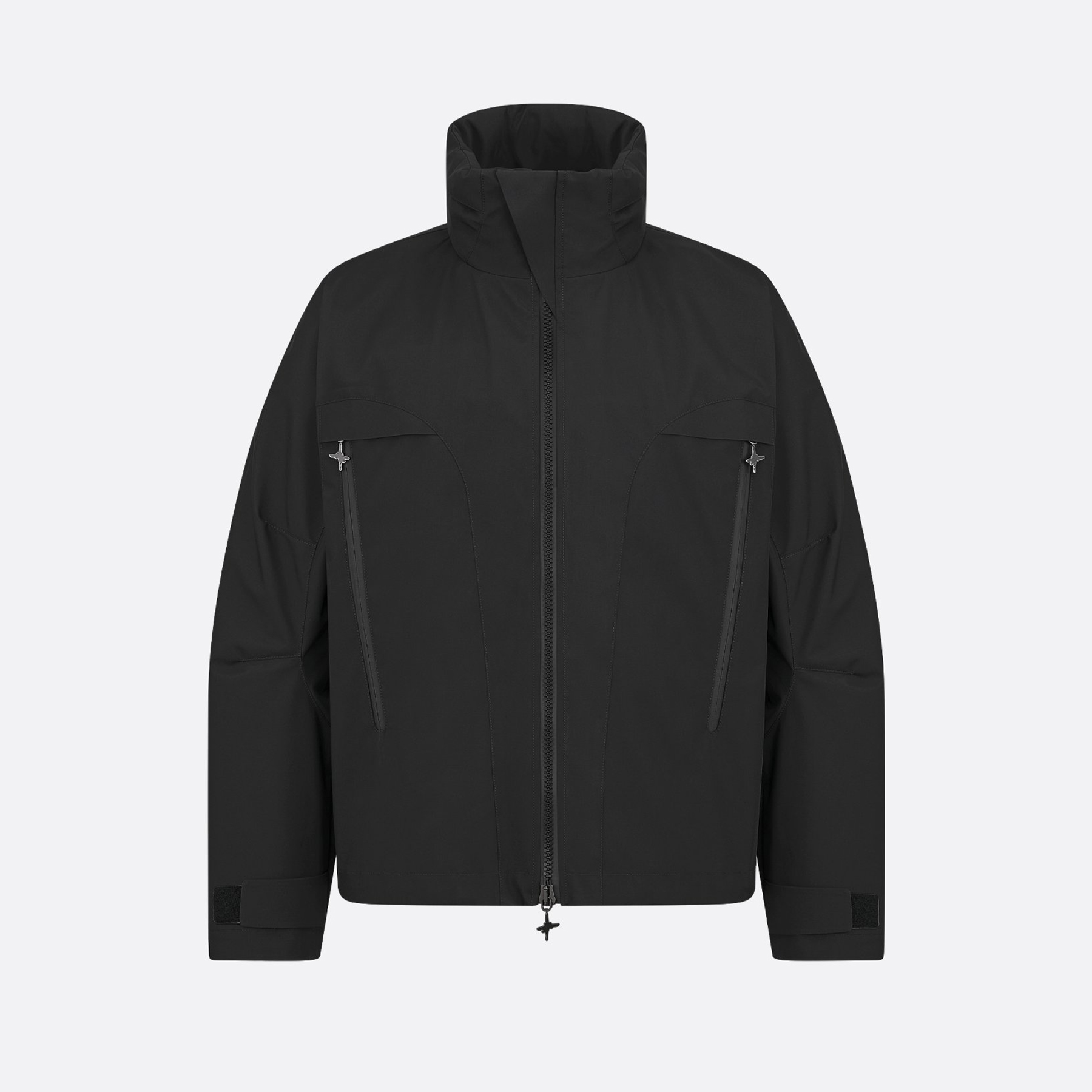NIGO Dior And Lewis Hamilton Parker Coat Men's Fall And Winter Hooded Zipper Black Jacket Fashion Trend Logo Short Jacket #nigo81418
