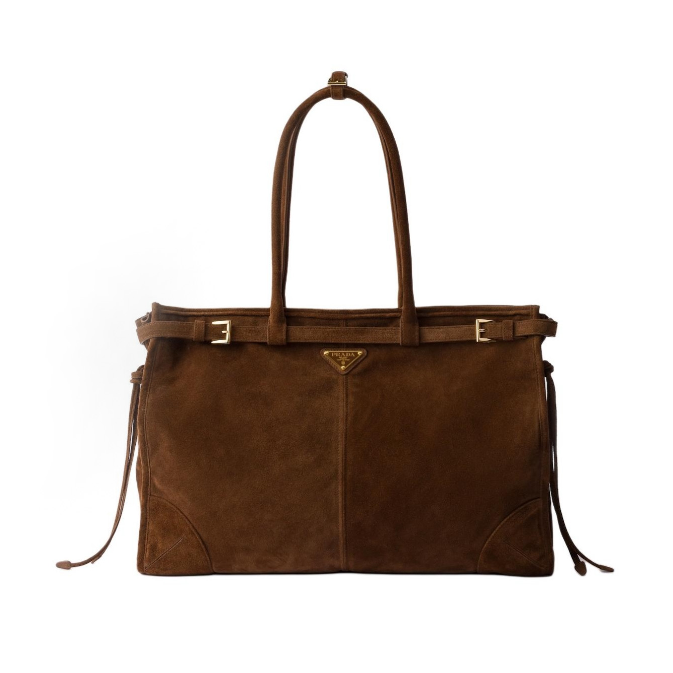 NIGO Prada Bonnie Soft Lux Women's Solid Colour Classic Fashion Large Suede Leather Handbag With Metal Triangle Logo Zipper Closure Tote Bag Bags 1BA439 #nigo78152