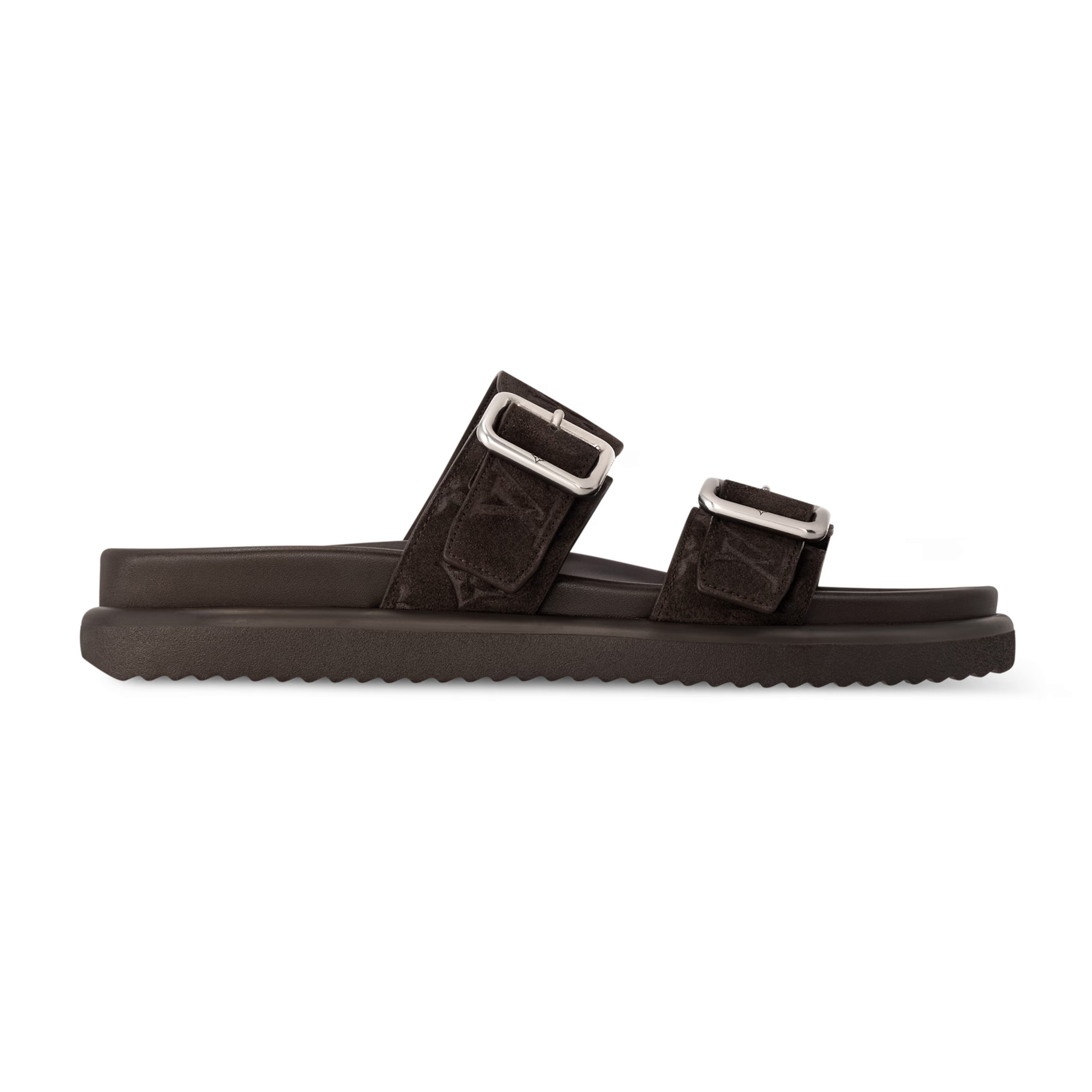 NIGO Louis Vuitton Men's Summer Solid Color Classic Fashion Casual Logo Print Slippers Round Toe Flat Mule Shoes #nigo78169