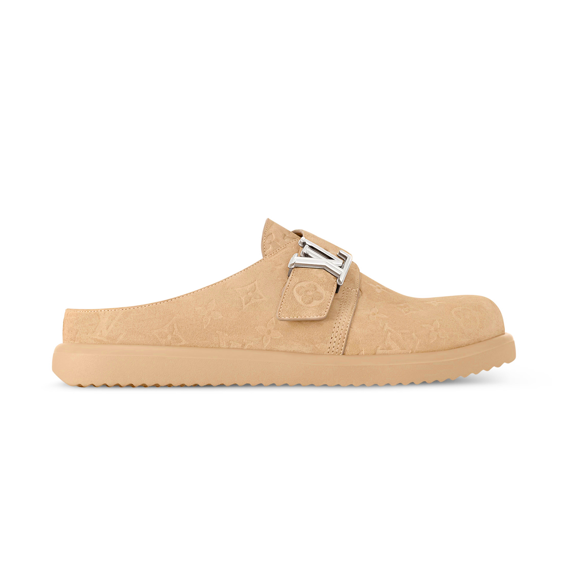 NIGO Louis Vuitton LV Easy Mule Men's And Women's Summer Solid Color Letter Print Suede Leather Birkenstock Shoes #nigo77925