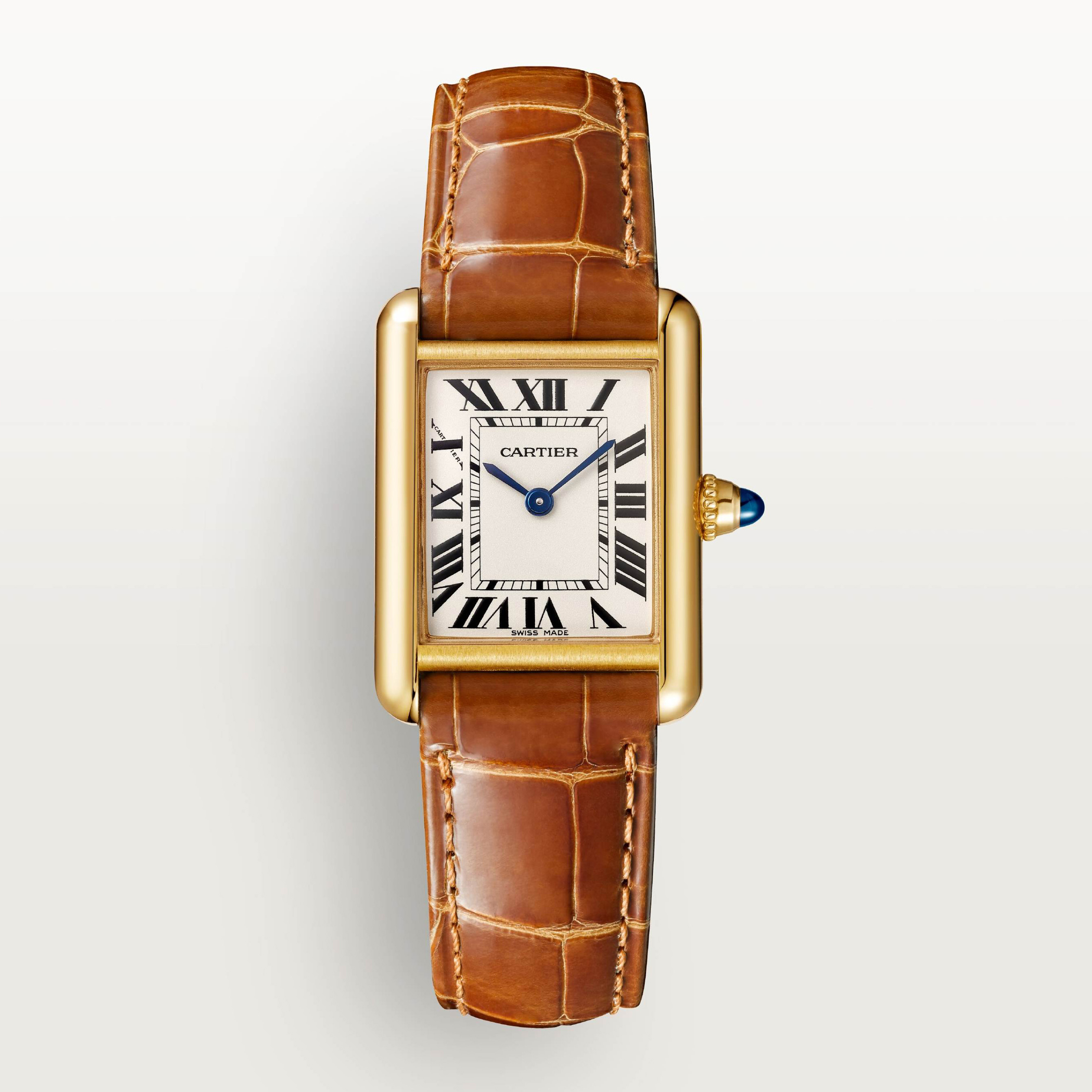 NIGO Cartier Tank Louis Cartier Women's Solid Colour Classic Fashion Square Gold Dial Watch Watch #nigo78163